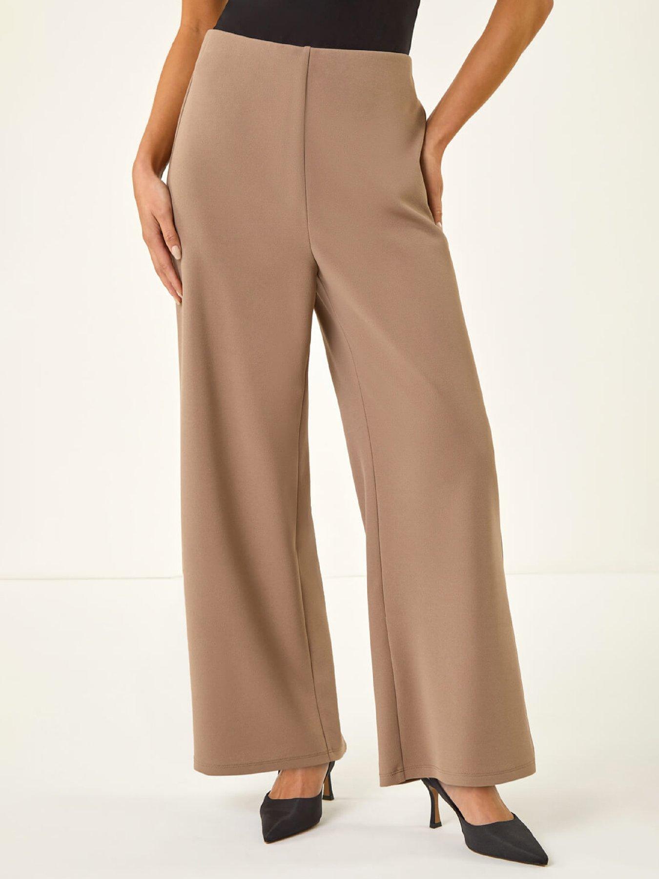 roman-petite-wide-leg-crepe-stretch-trouseroutfit