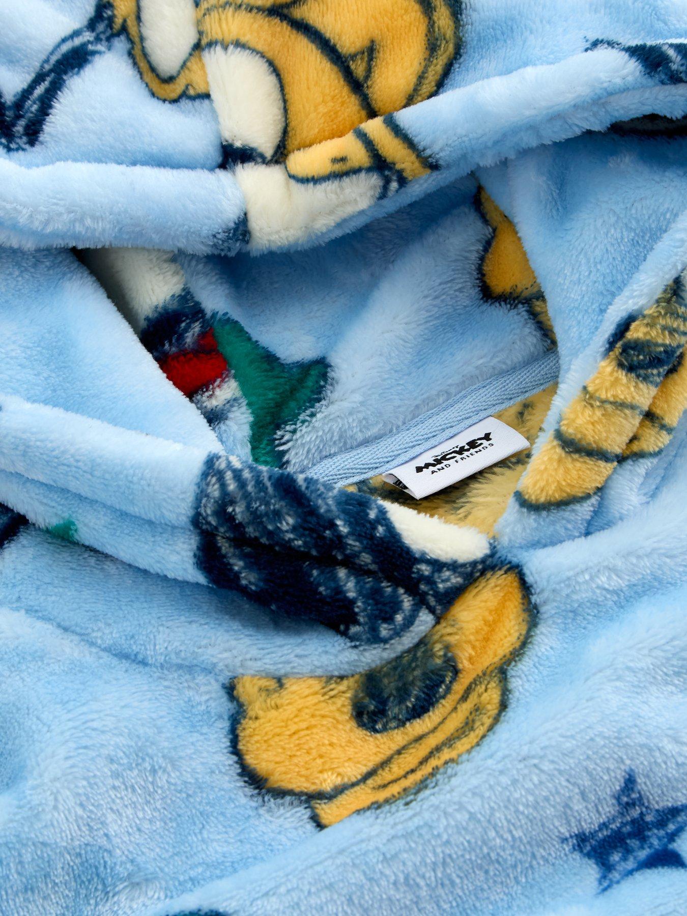Image 3 of 5 of The Very Collection Disney Mickey Mouse &amp; Friends Hooded Blanket - Blue