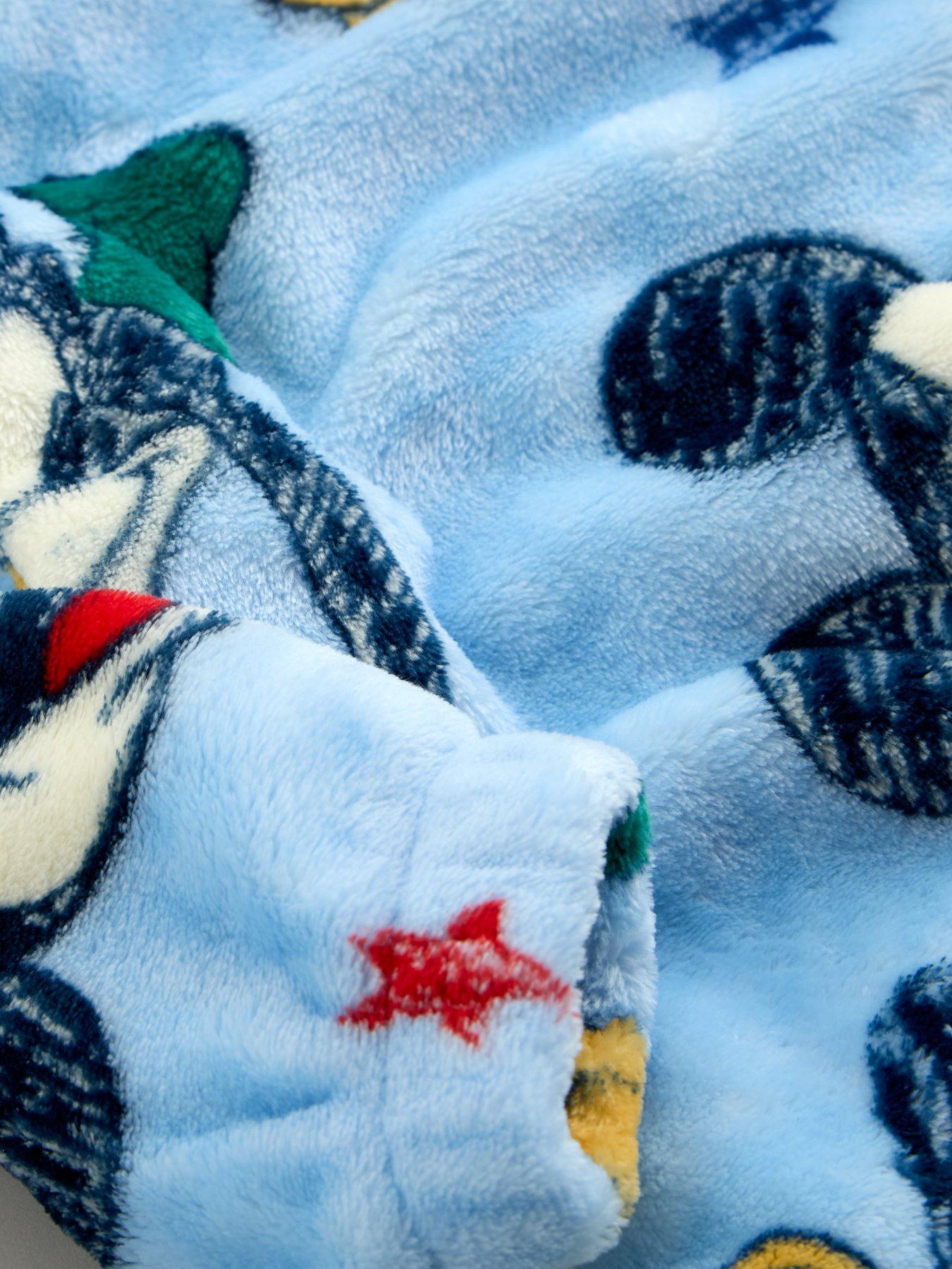 Image 4 of 5 of The Very Collection Disney Mickey Mouse &amp; Friends Hooded Blanket - Blue
