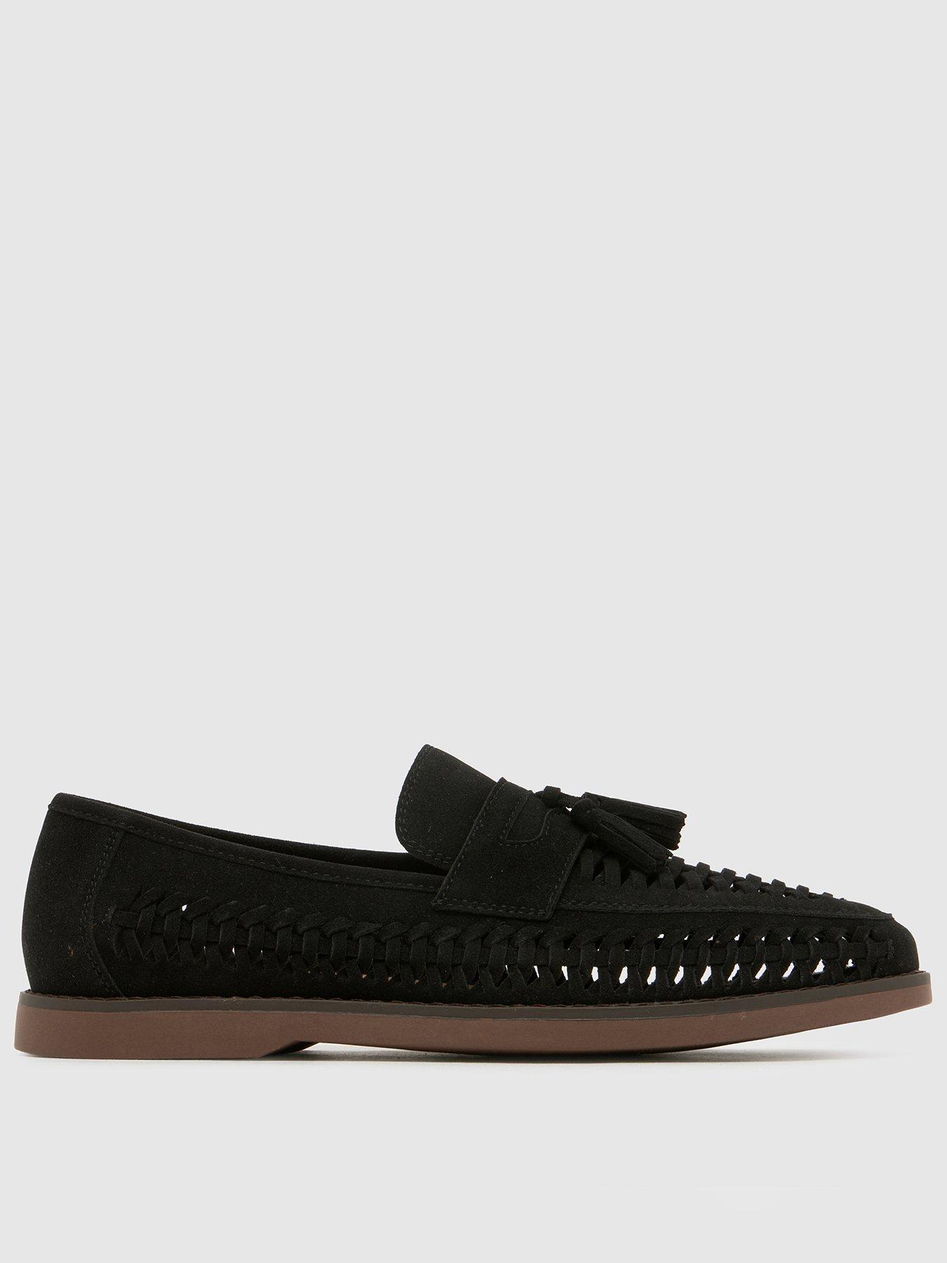 schuh-robbie-woven-loafer-blackfront