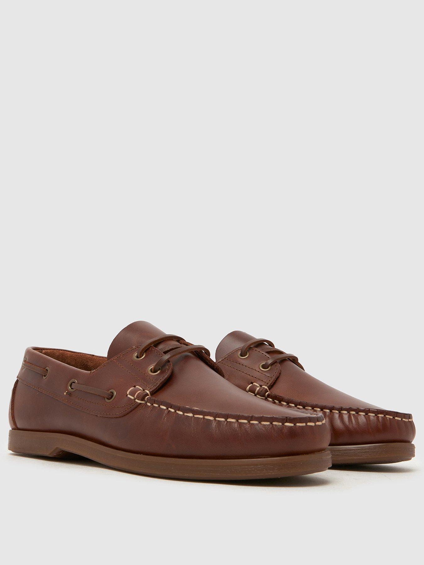 Image 2 of 4 of Schuh Patient Leather Boat Shoe - Brown