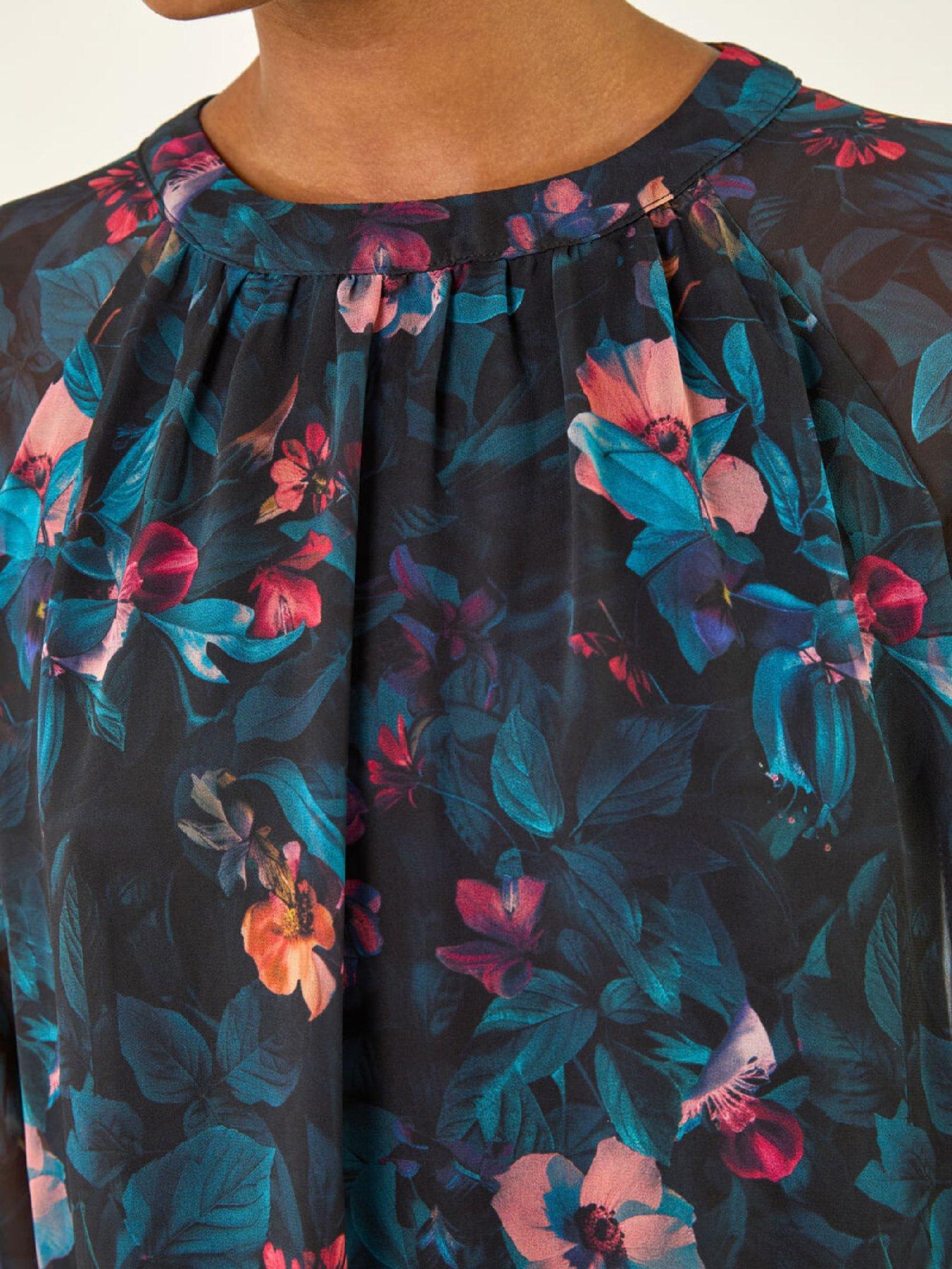 roman-floral-print-swing-dressdetail