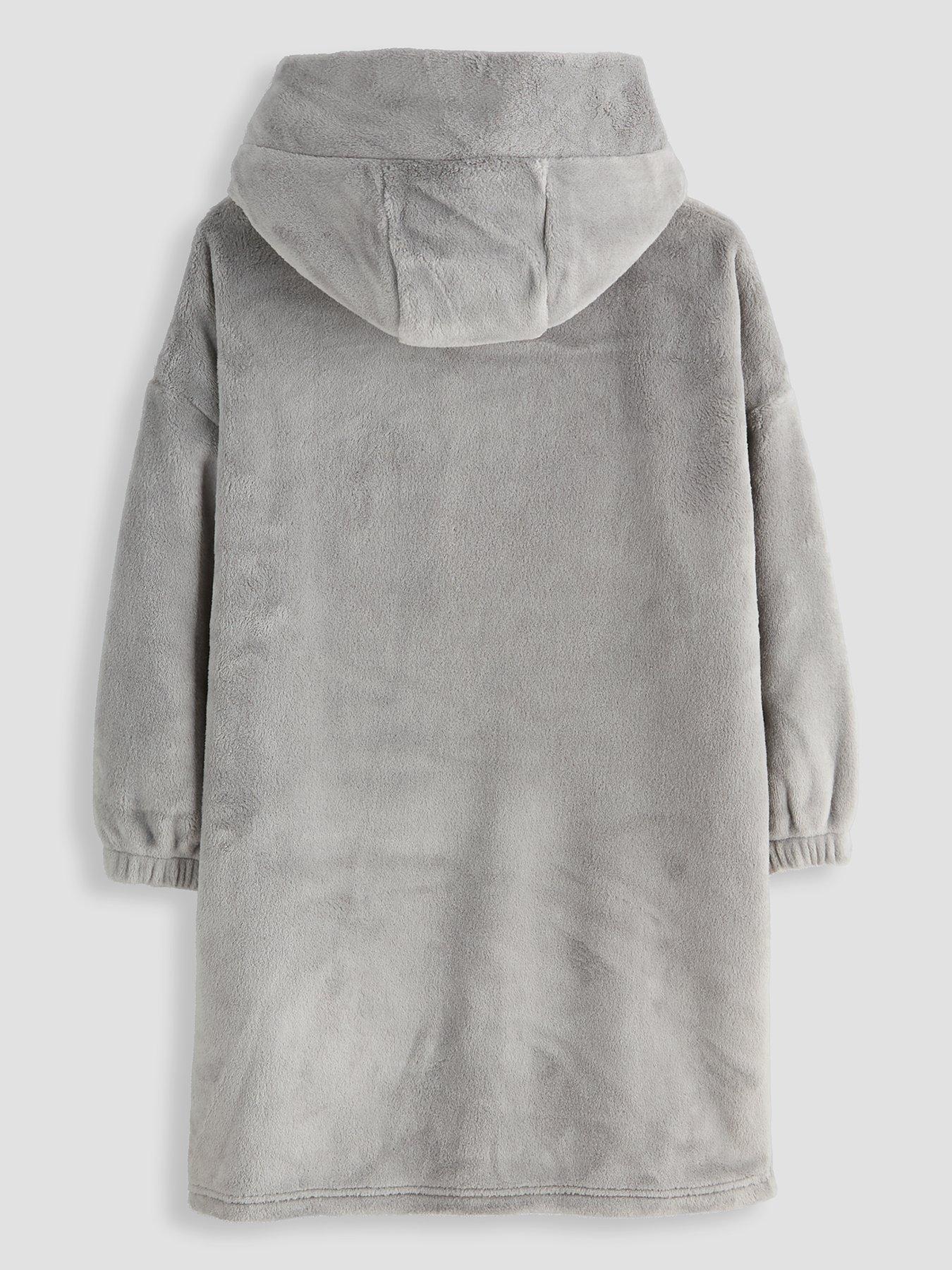 Image 2 of 4 of The Very Collection Newcastle FC Crest Hooded Blanket - Grey