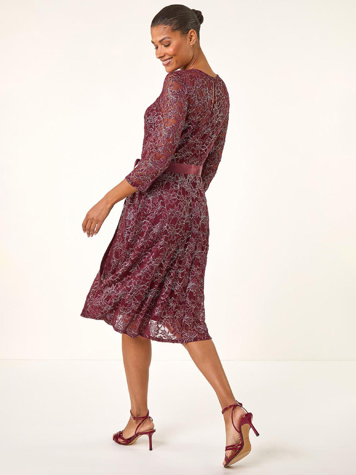 roman-metallic-lace-stretch-dressstillFront