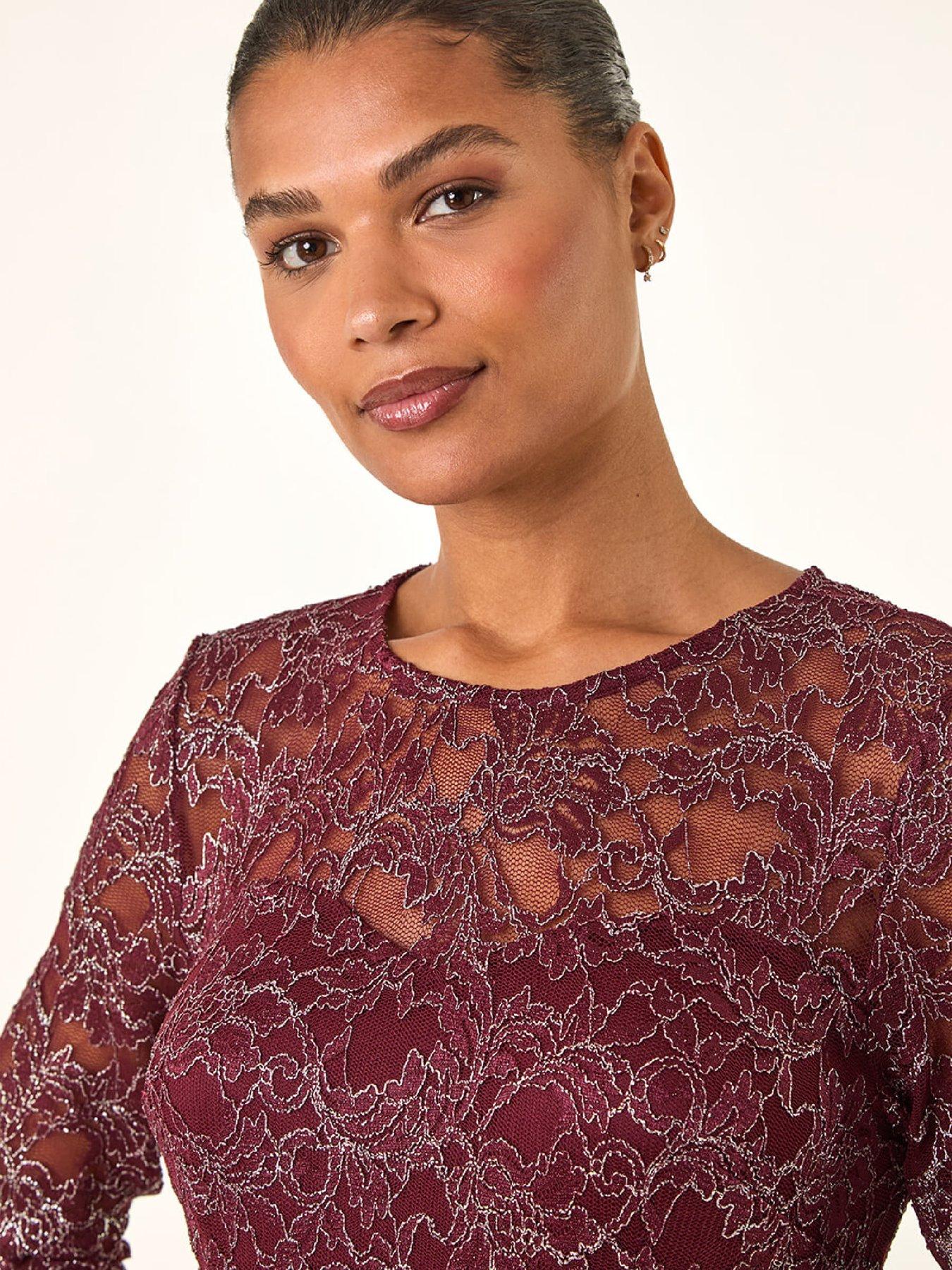 roman-metallic-lace-stretch-dressoutfit