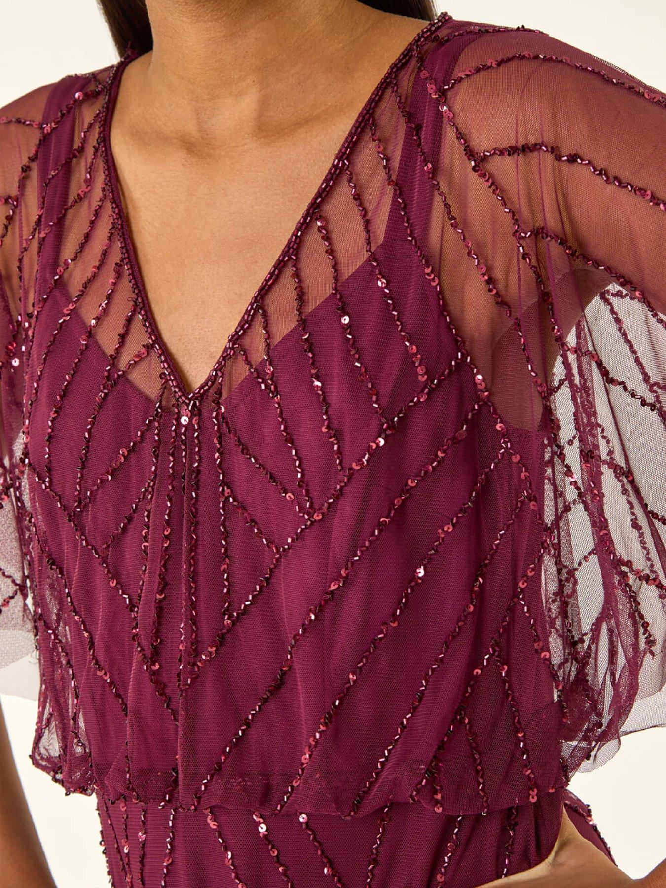 roman-embellished-v-neck-midi-dressdetail