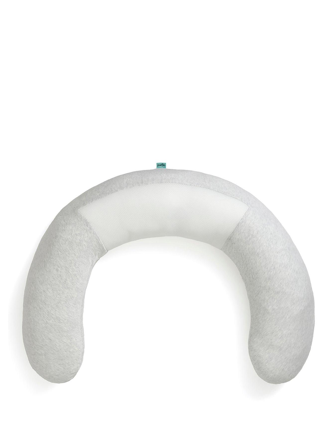purflo-breathe-pregnancy-pillow-minimal-greystillFront
