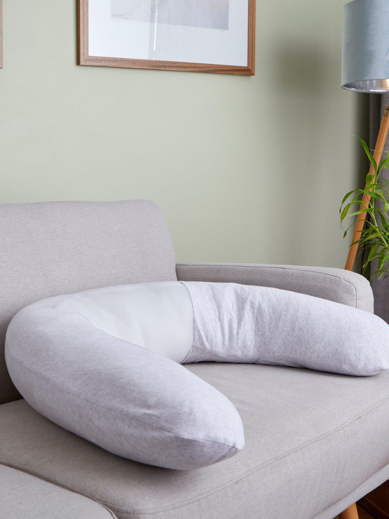 purflo-breathe-pregnancy-pillow-minimal-greydetail