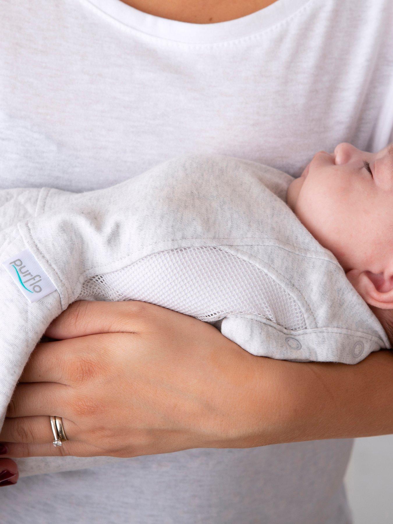 purflo-swaddle-to-sleep-bag-25-tog-0-4-m-all-seasons-minimal-grey