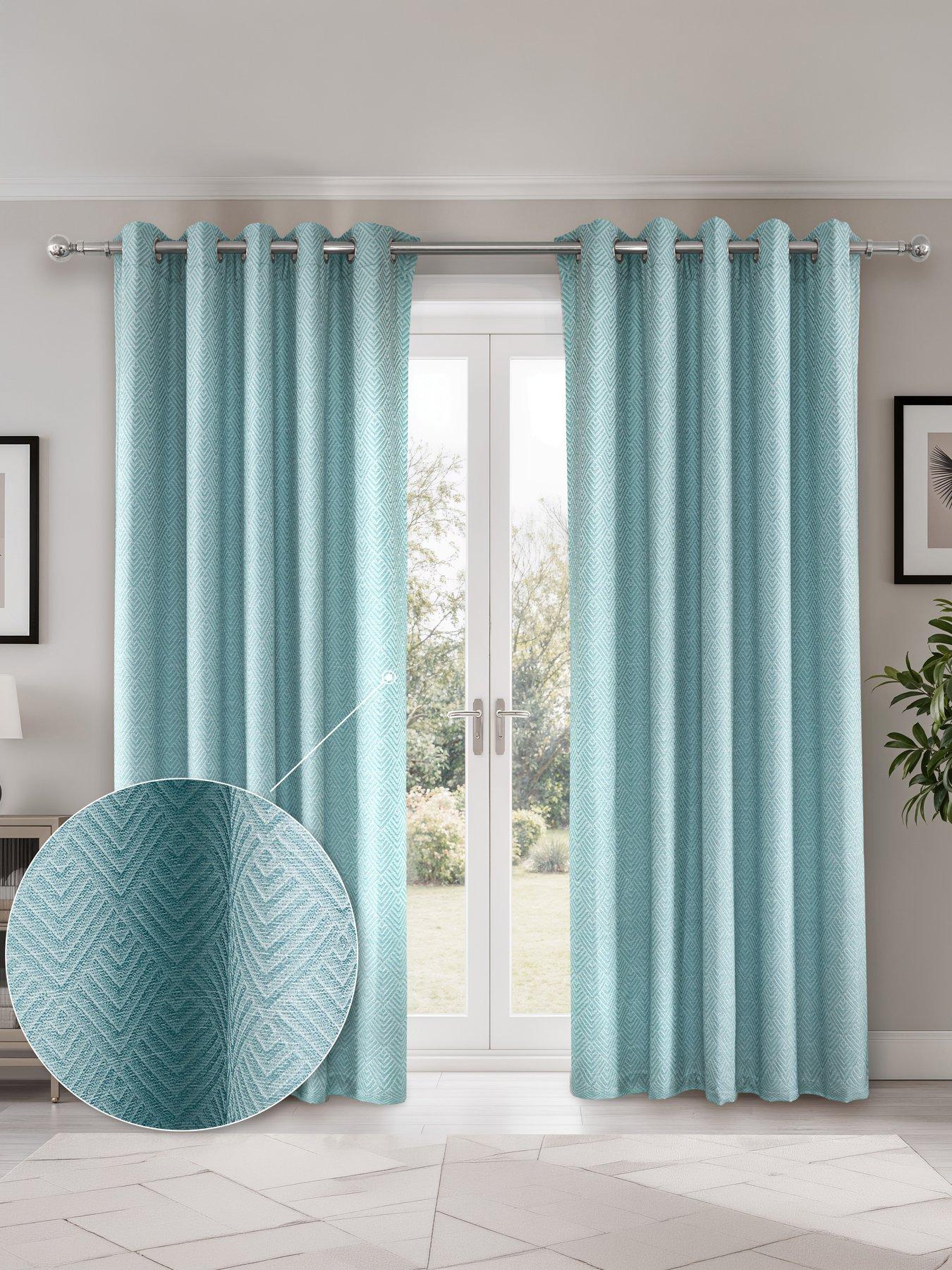 Image 1 of 7 of The Very Collection Sorrento Ultra Blackout Jacquard 66x72 Eyelet