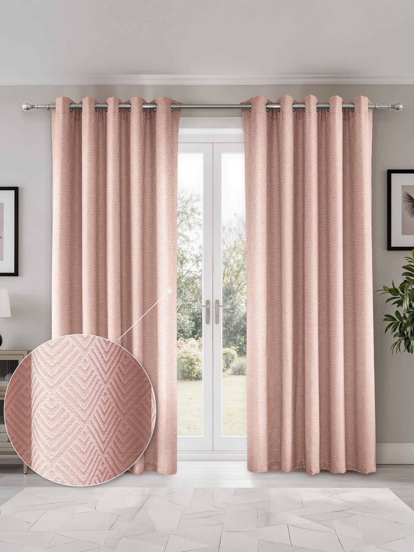 The Very Collection Sorrento Ultra Blackout Jacquard 66x72 Eyelet