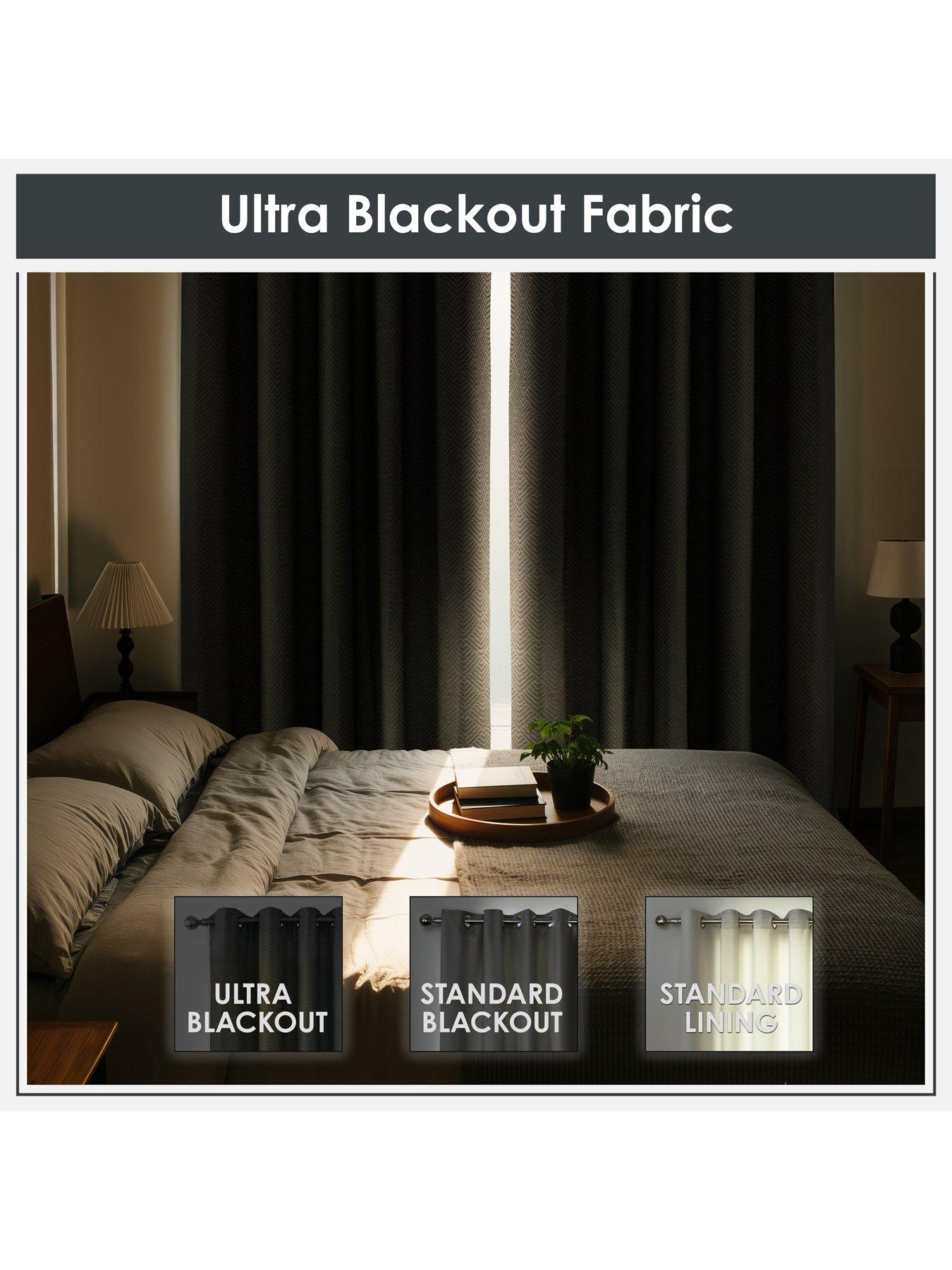 Image 2 of 7 of The Very Collection Sorrento Ultra Blackout Jacquard 66x72 Eyelet