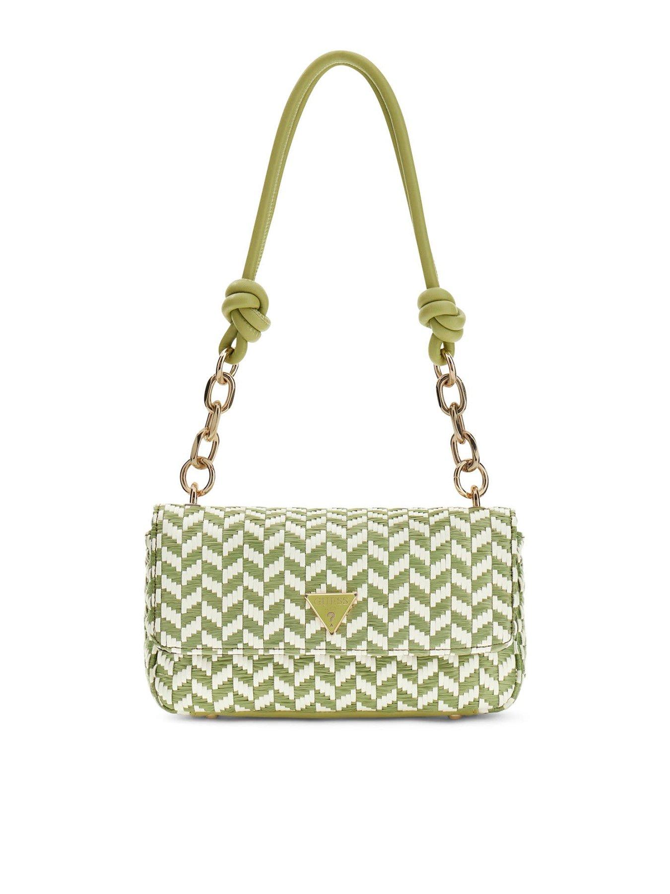 Guess Tessi Flap Shoulder Bag - Green