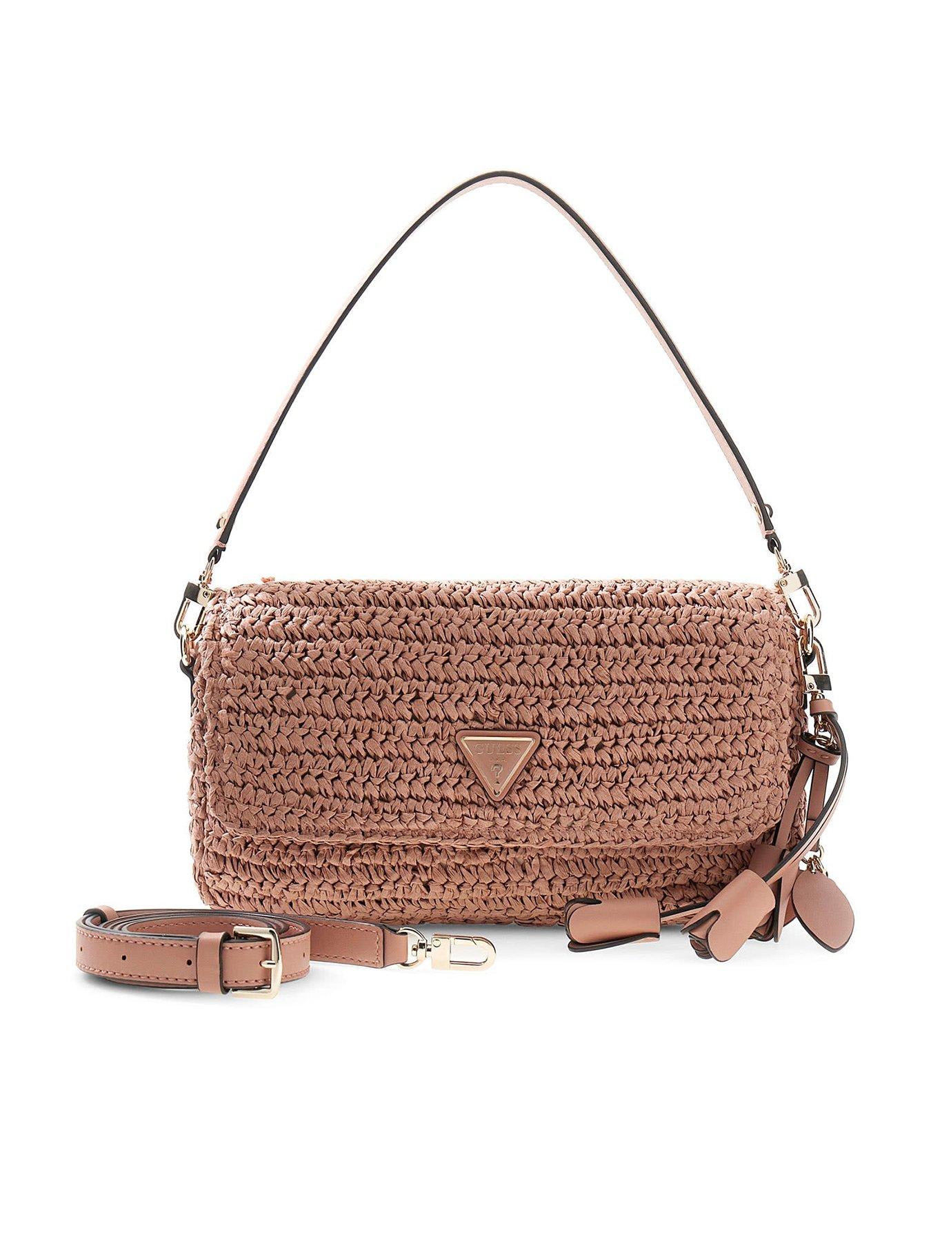 Image 1 of 4 of Guess Ofelia Flap Shoulder Bag - Pink