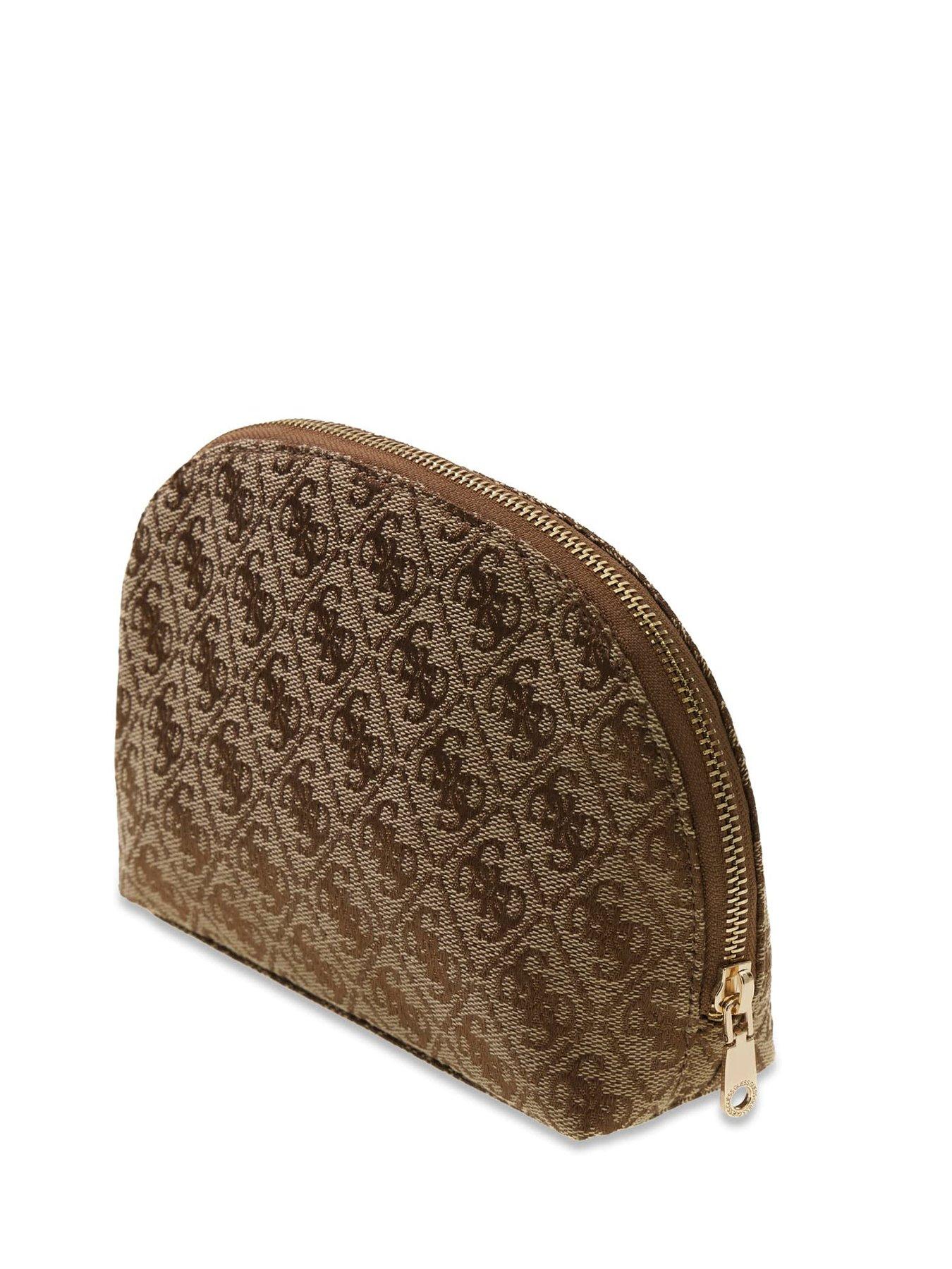 Image 2 of 4 of Guess Domed Cosmetics Case - Brown