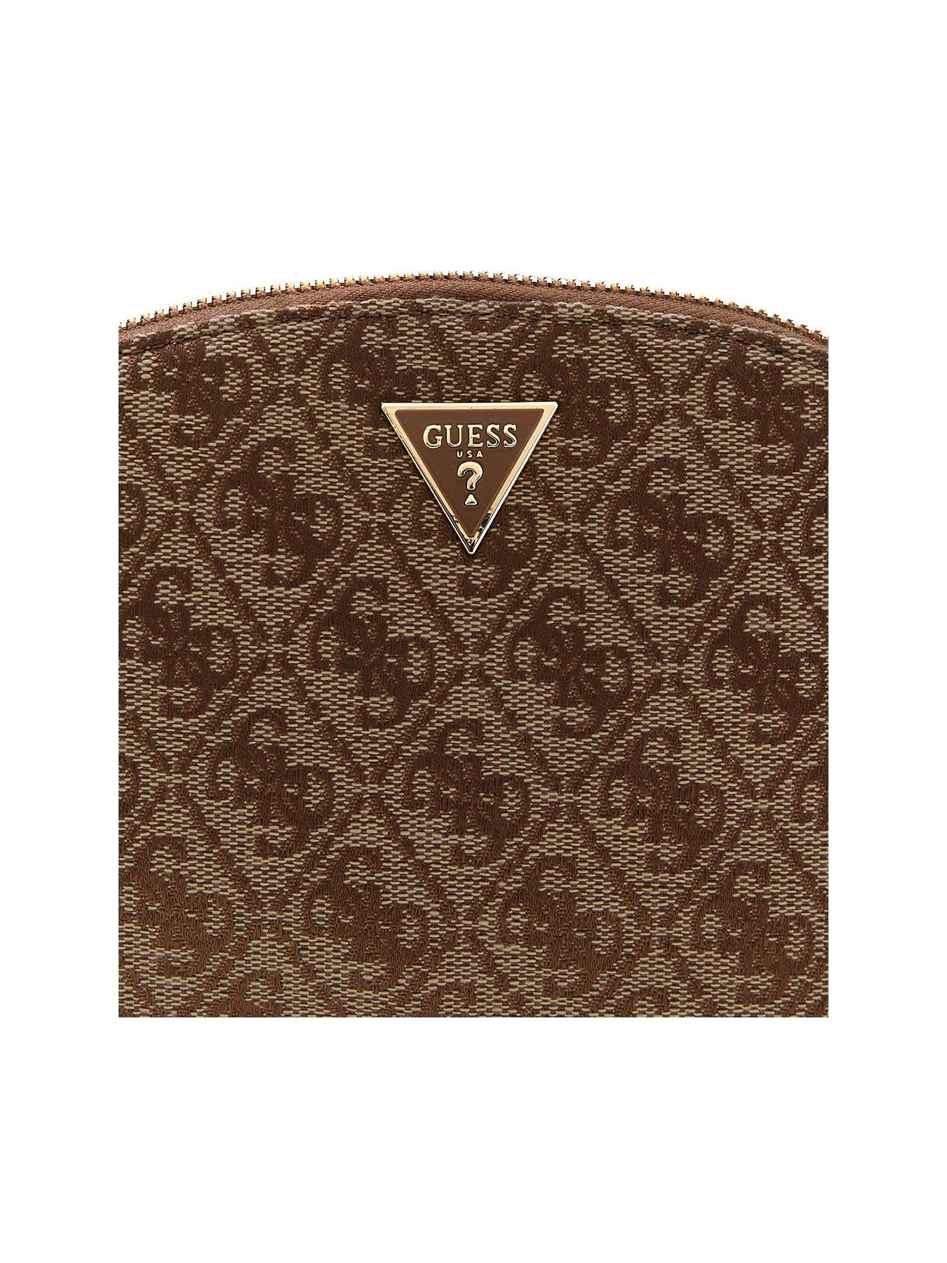 Image 3 of 4 of Guess Domed Cosmetics Case - Brown