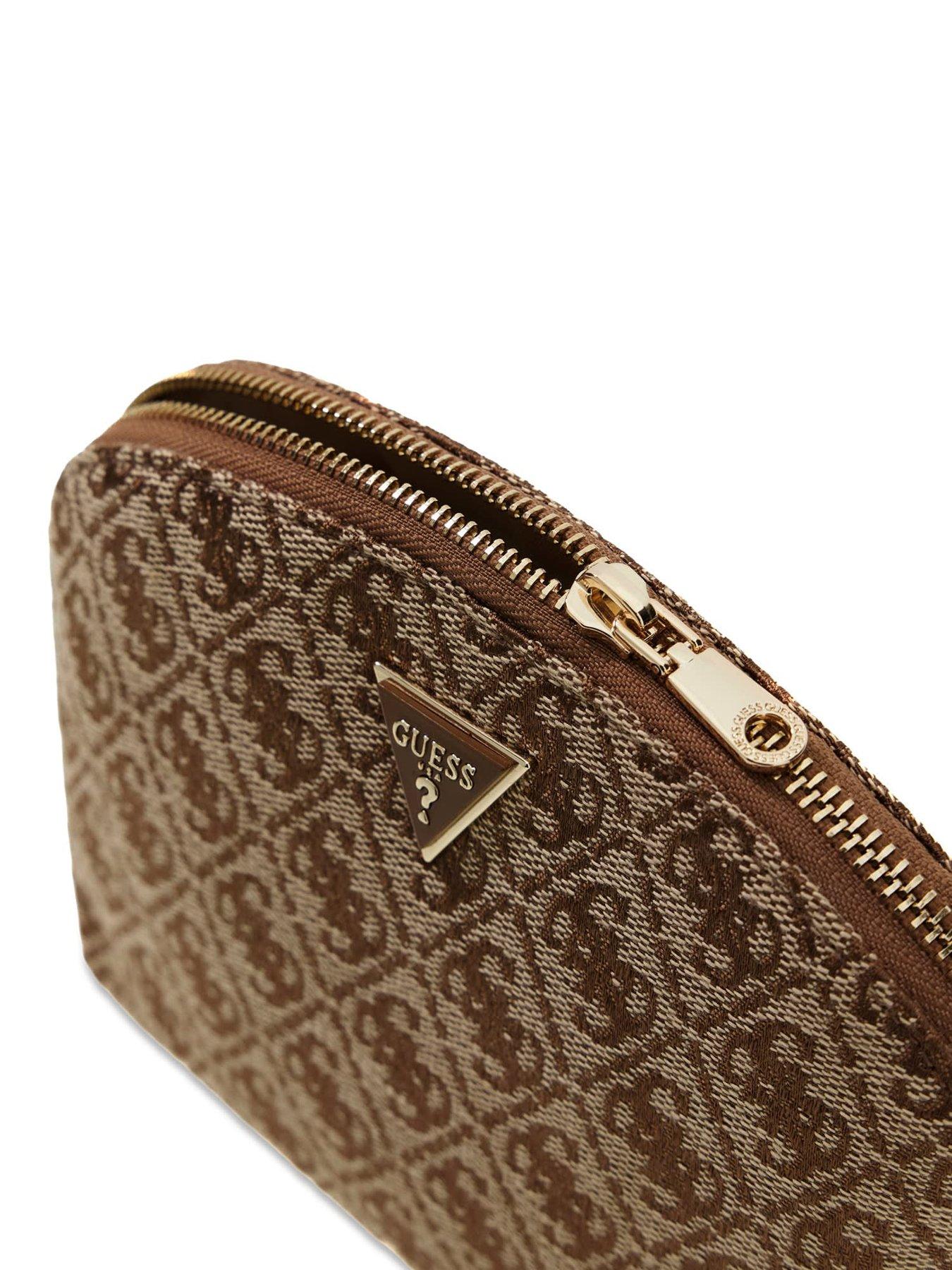 Image 4 of 4 of Guess Domed Cosmetics Case - Brown