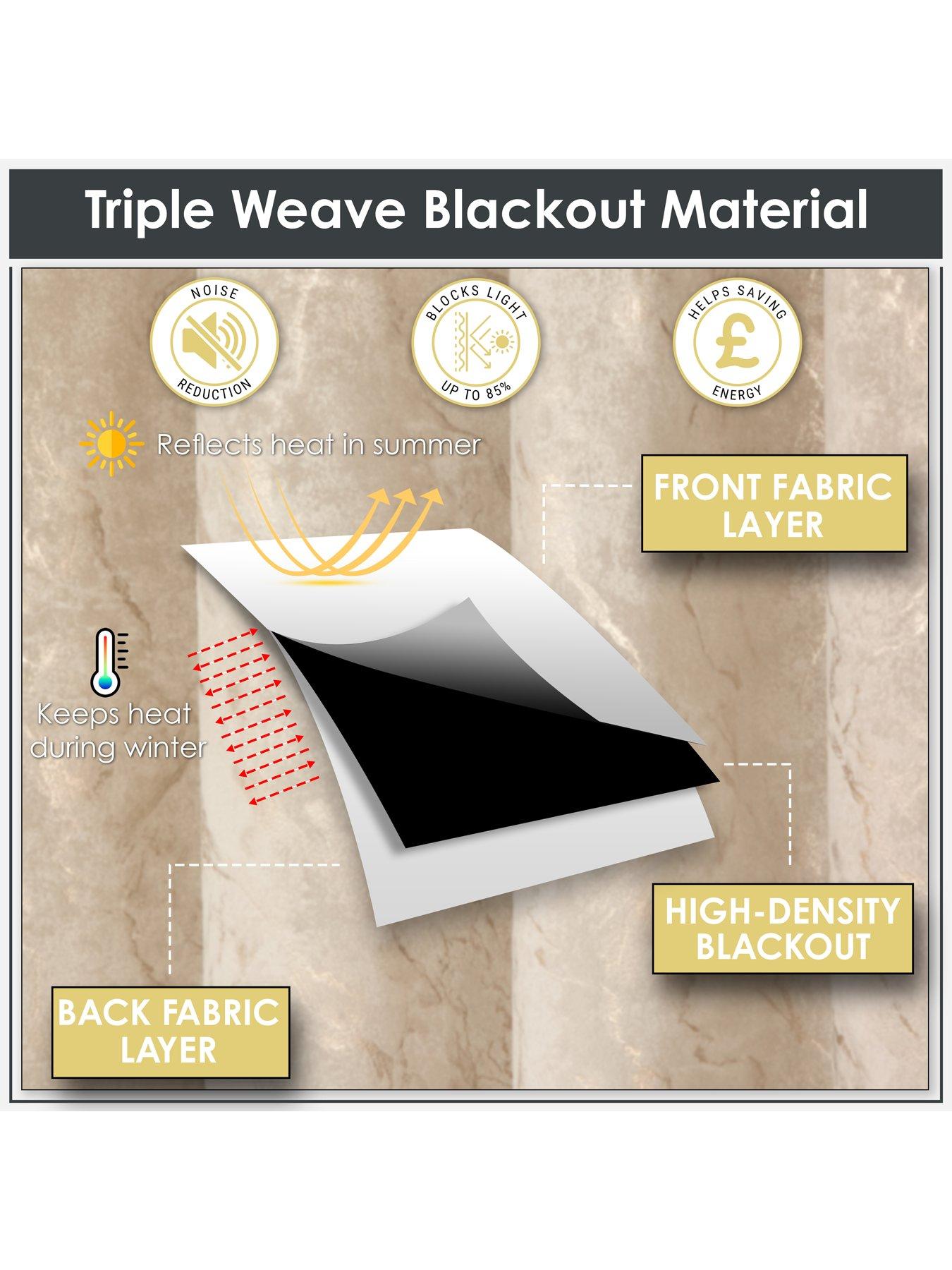 Image 3 of 5 of The Very Collection Mabel Velvet Blackout 90x72 Eyelet