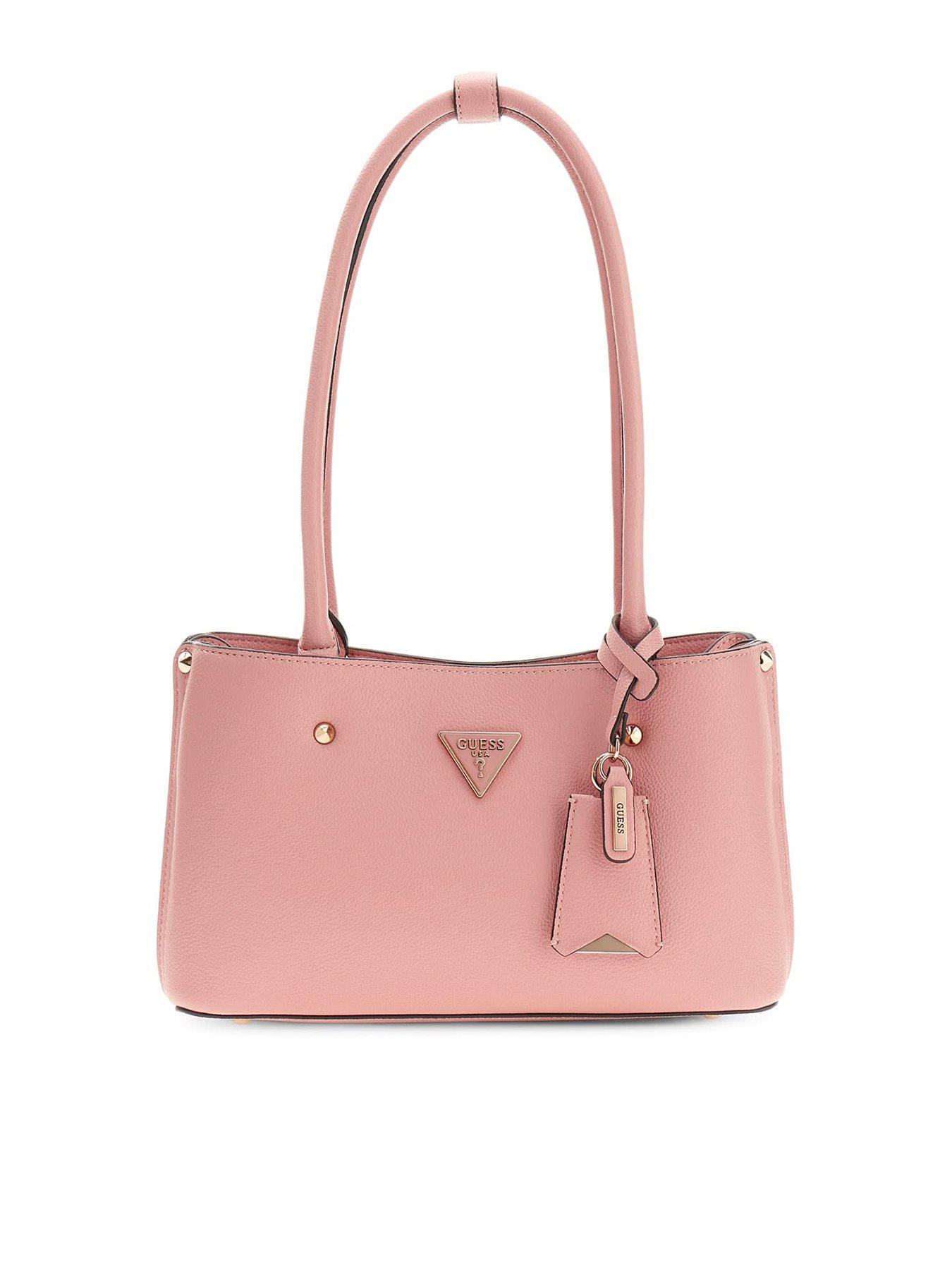 Guess Meridian II Shoulder Satchel Bag - Pink