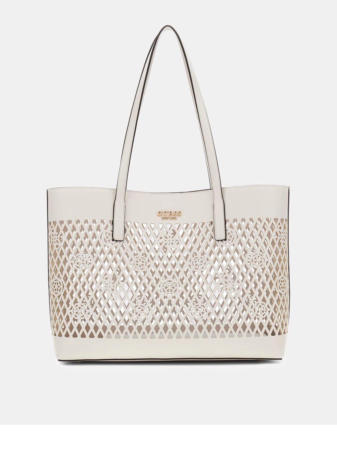 Guess Letty 2 In 1 Tote - White