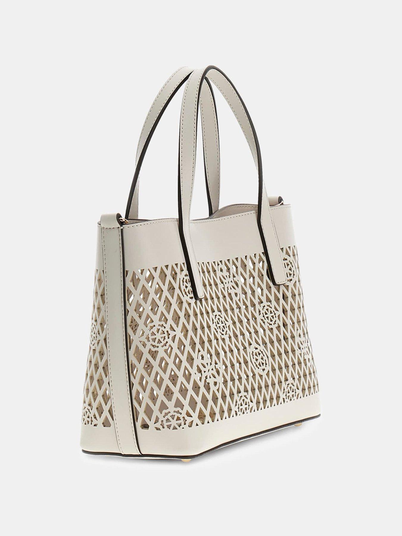 Image 2 of 6 of Guess Letty 2 In 1 Mini Tote Bag - White