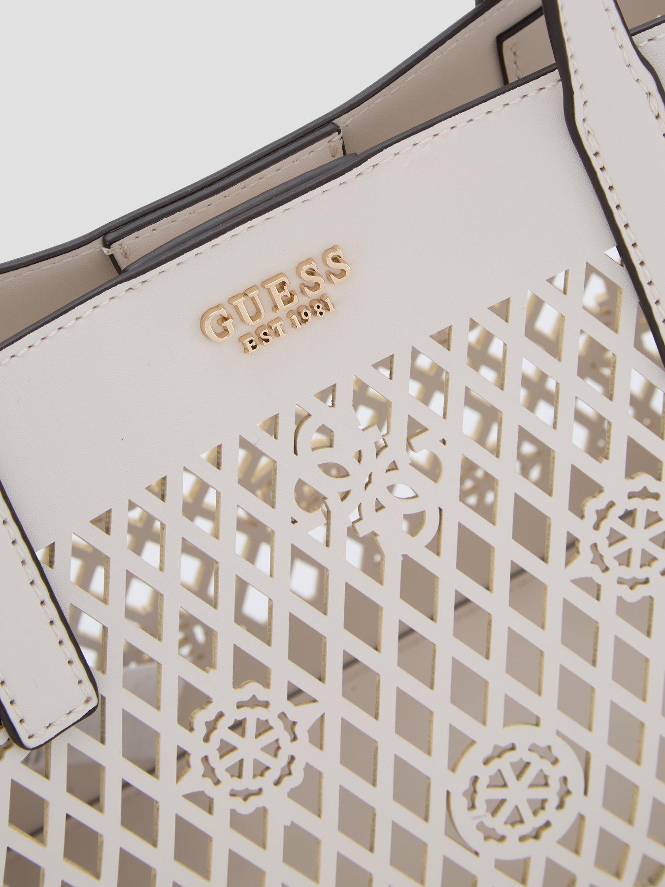 Image 5 of 6 of Guess Letty 2 In 1 Mini Tote Bag - White