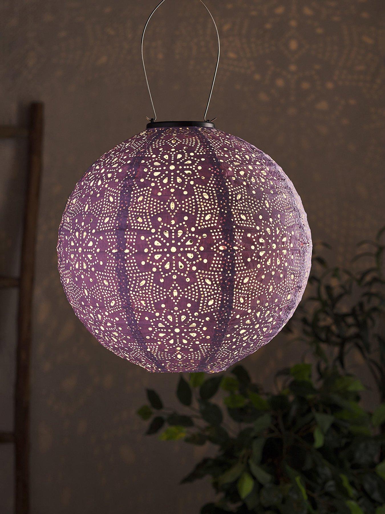 lights4fun-tyvek-purple-moroccan-hanging-solar-lanternfront