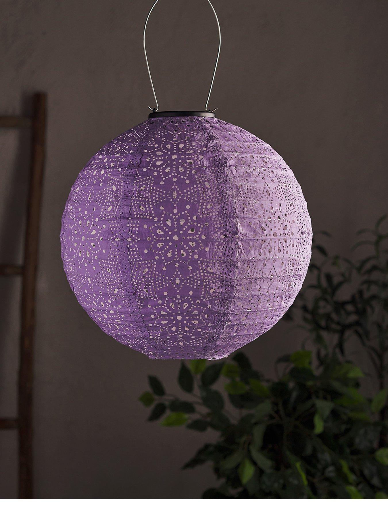 lights4fun-tyvek-purple-moroccan-hanging-solar-lanternstillFront
