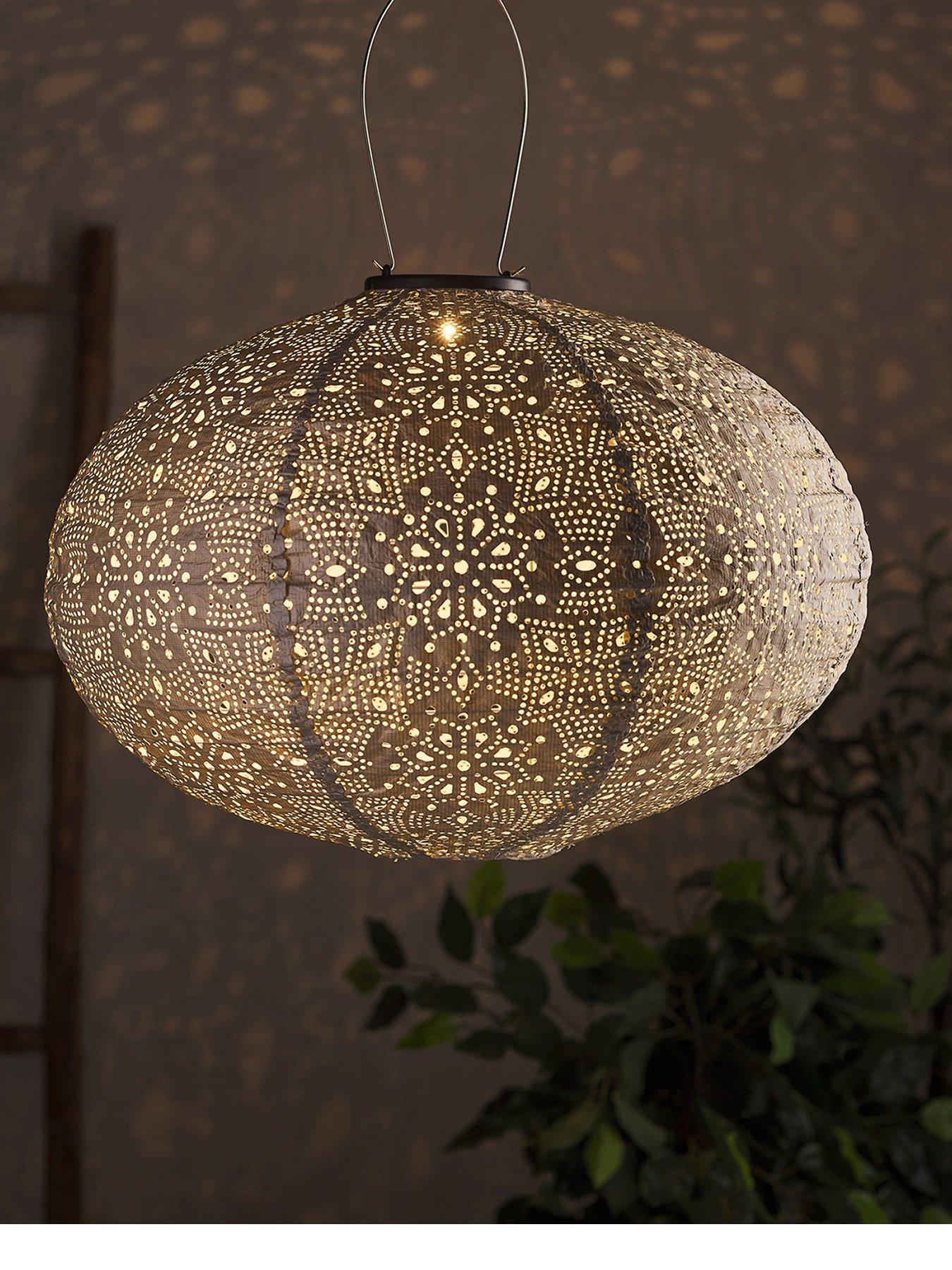 lights4fun-tyvek-silver-moroccan-hanging-solar-lanternstillFront