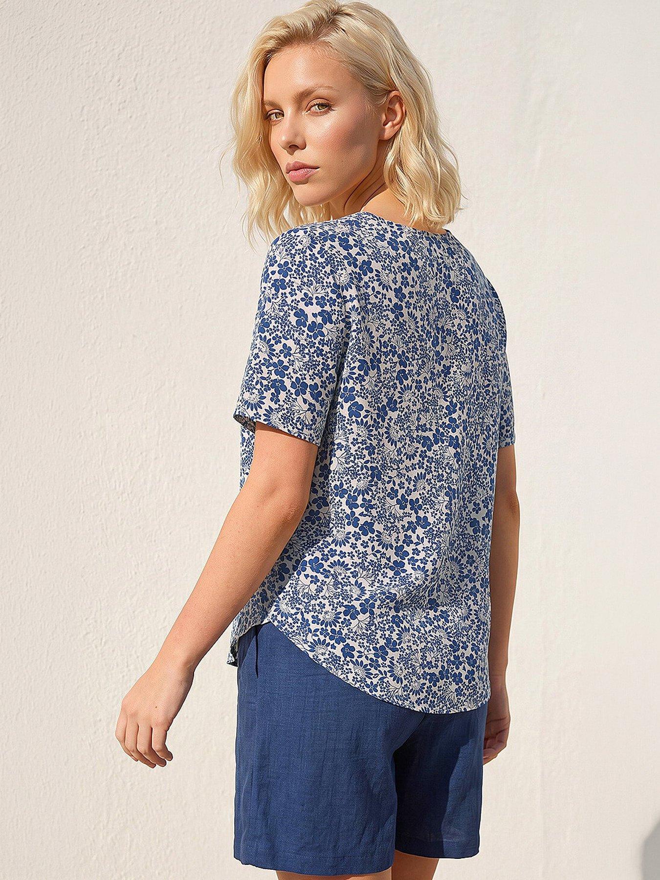 Image 4 of 4 of Roman Petite Button Blouse