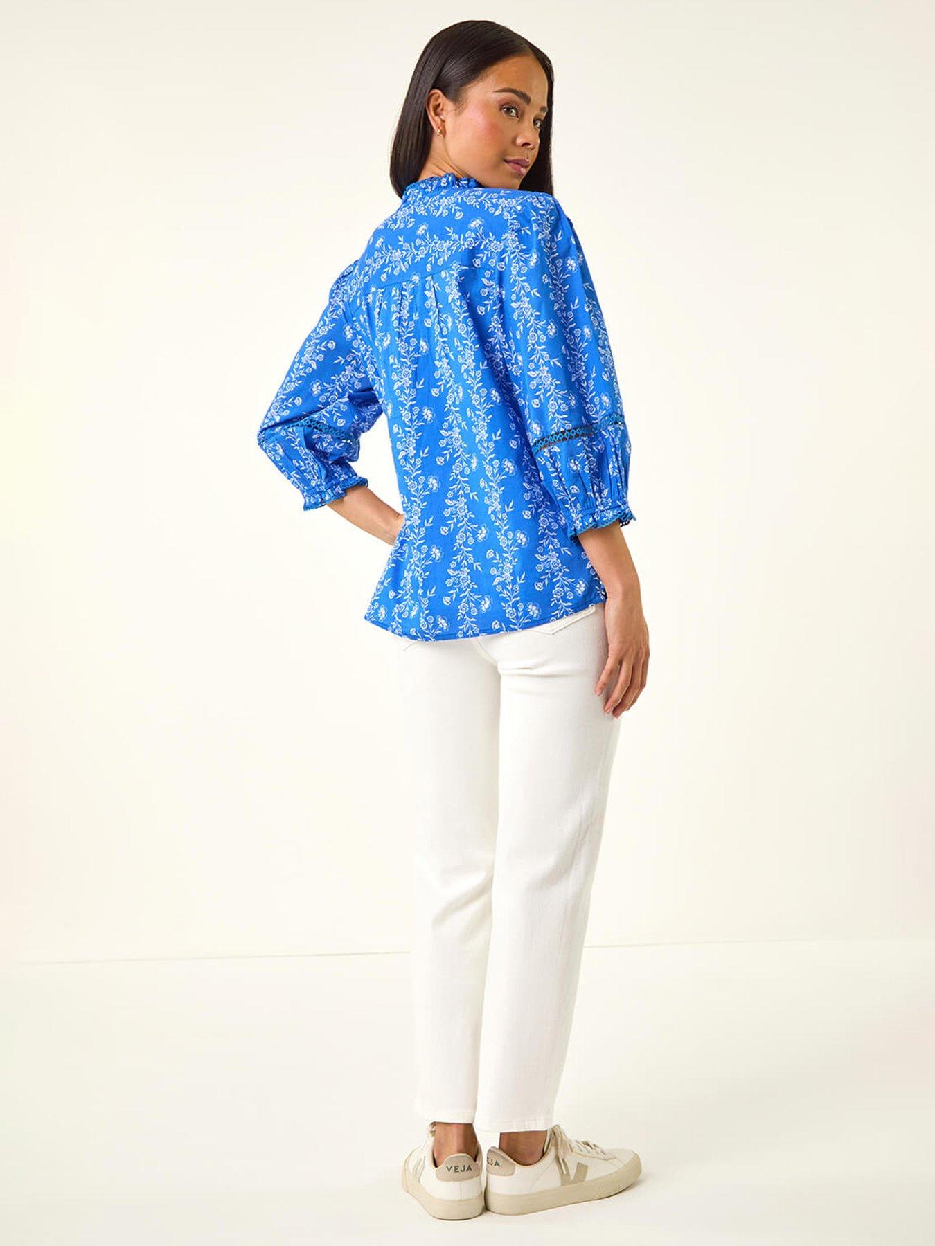 roman-petite-floral-buttoned-blousestillFront