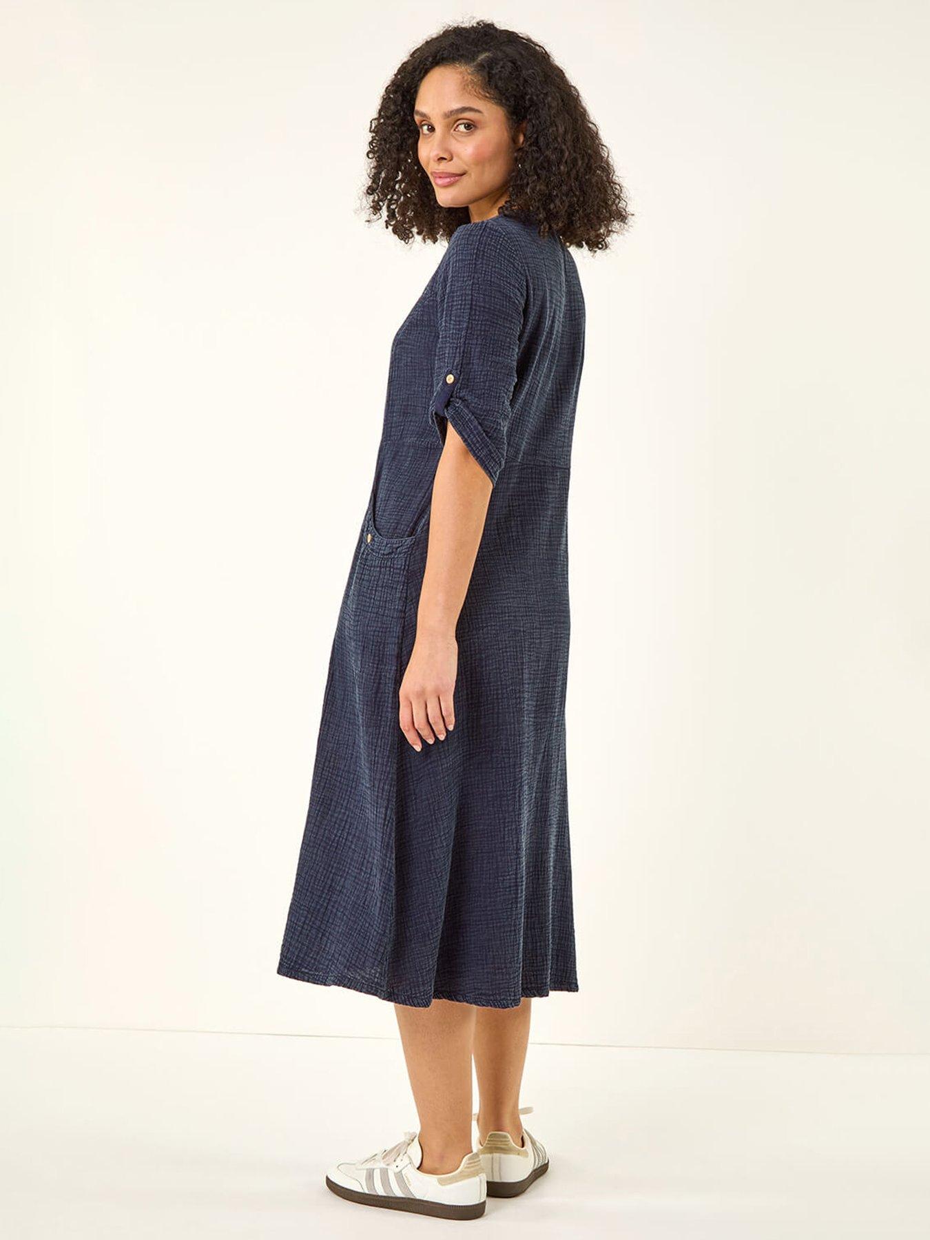 roman-textured-a-line-midi-dressstillFront