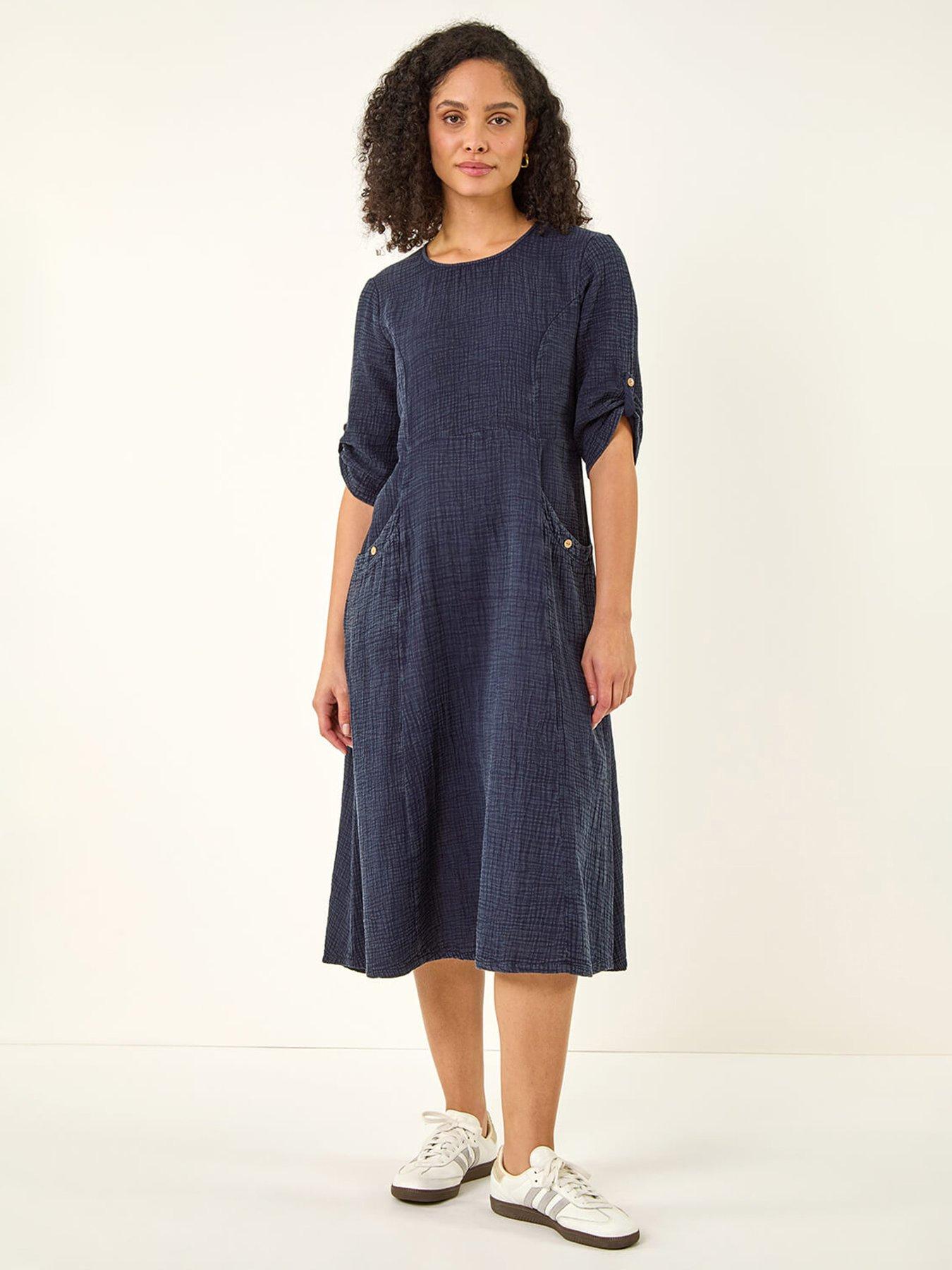 roman-textured-a-line-midi-dressback