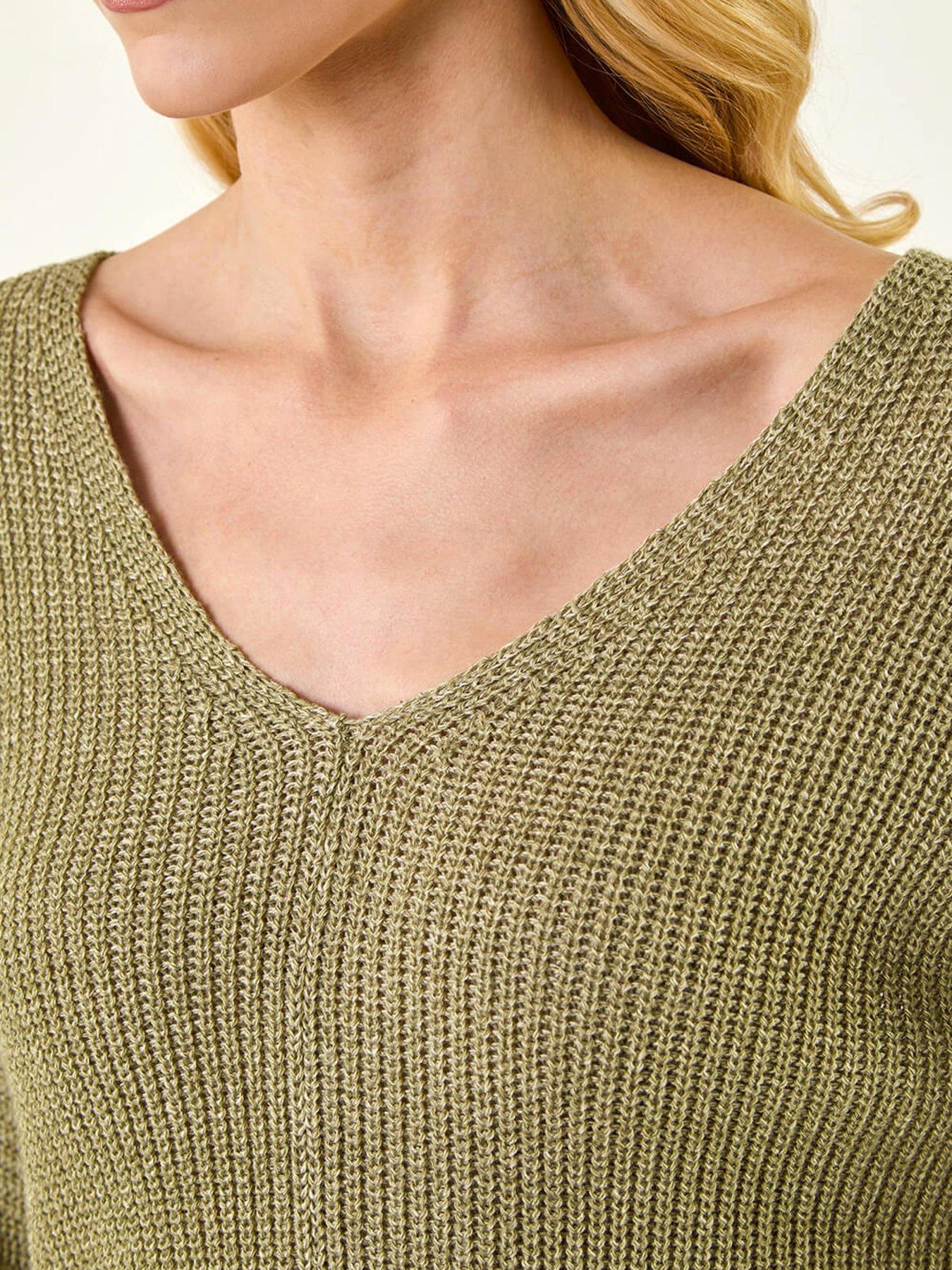roman-textured-v-neck-boyfriend-jumperdetail