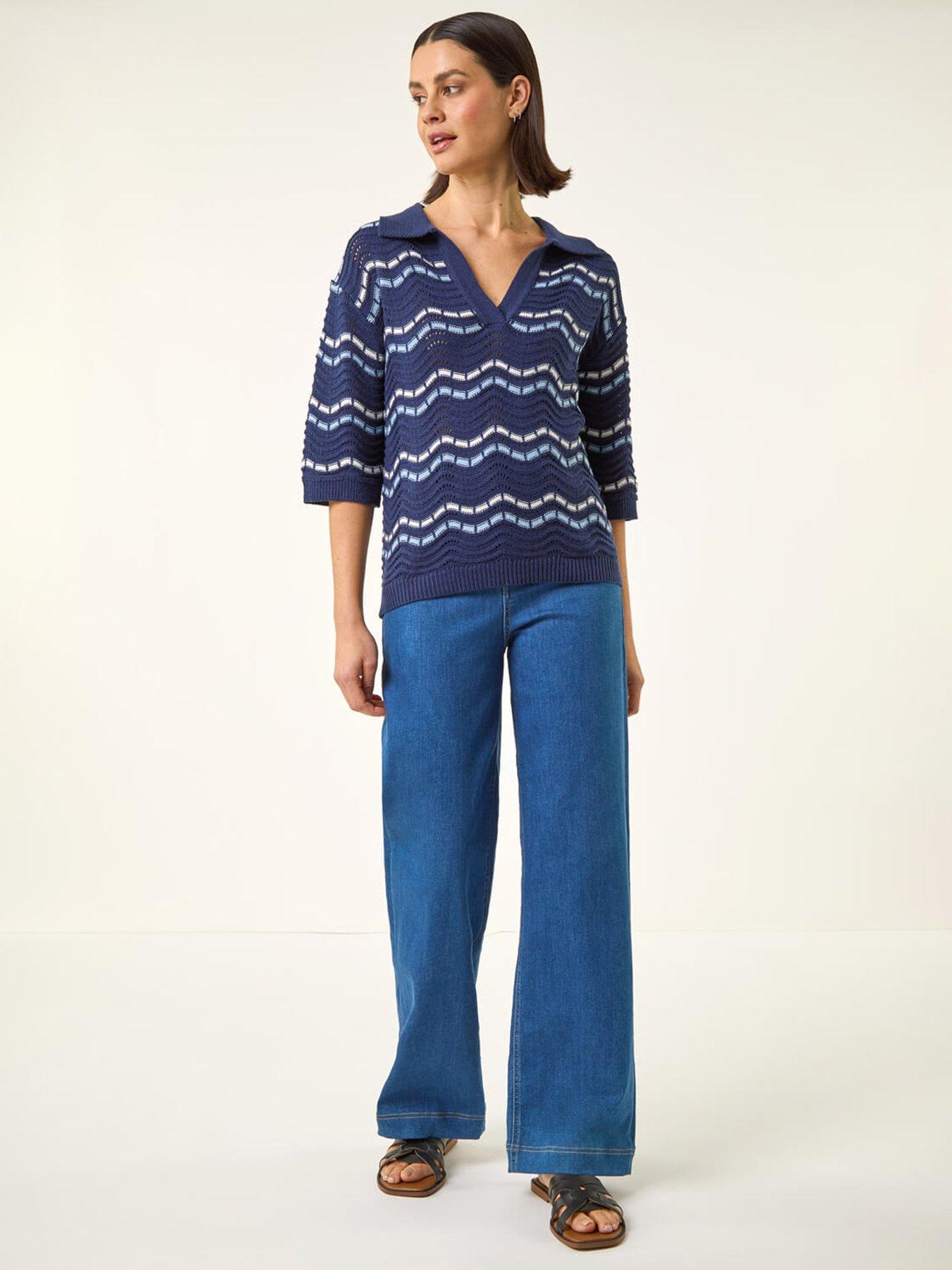 roman-stripe-wave-knit-polo-topback