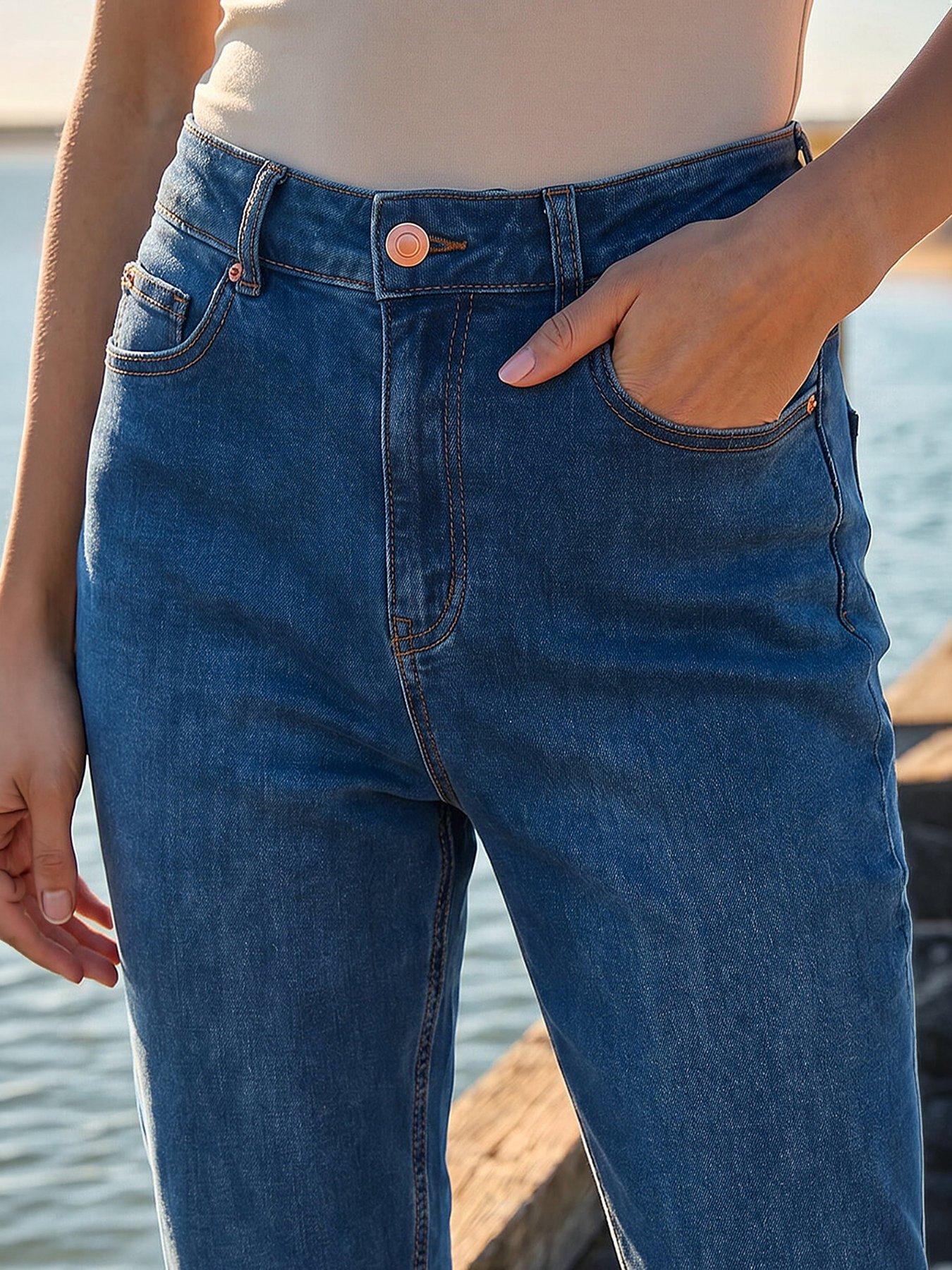 Image 4 of 5 of Roman Petite Turn Up Pocket Jeans