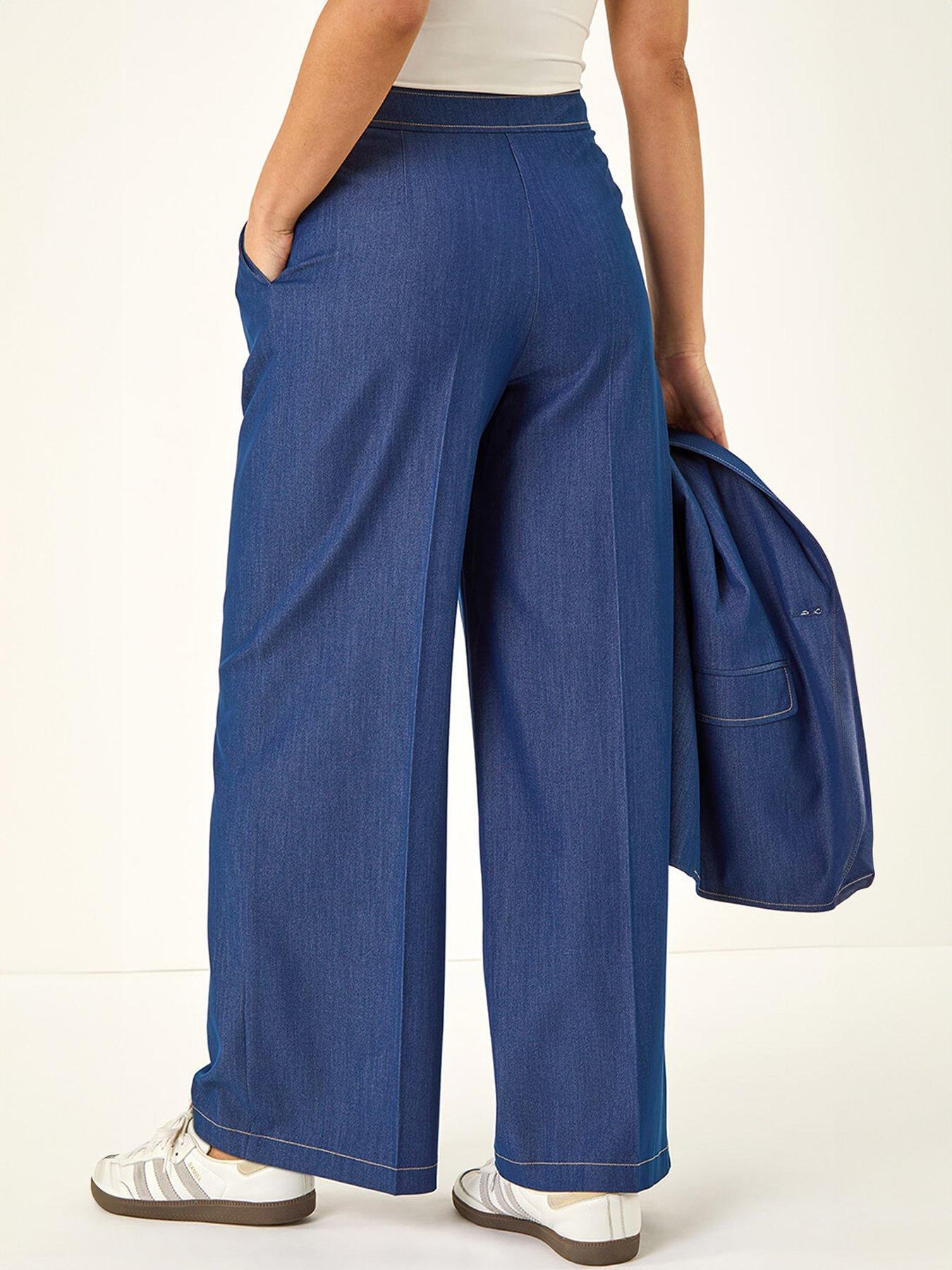 roman-denim-contrast-stitch-wide-leg-trouseroutfit