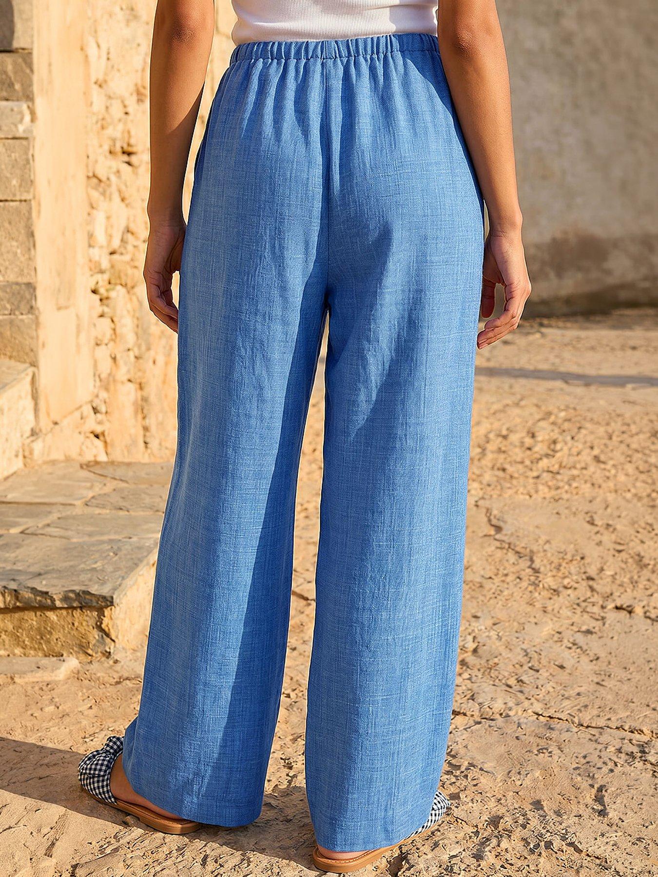 Image 3 of 4 of Roman Petite Pull On Woven Trouser