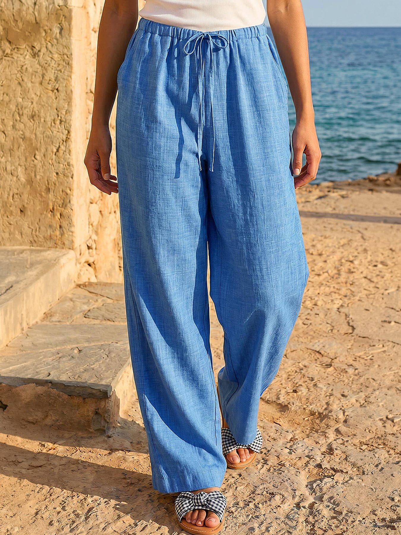 Image 4 of 4 of Roman Petite Pull On Woven Trouser