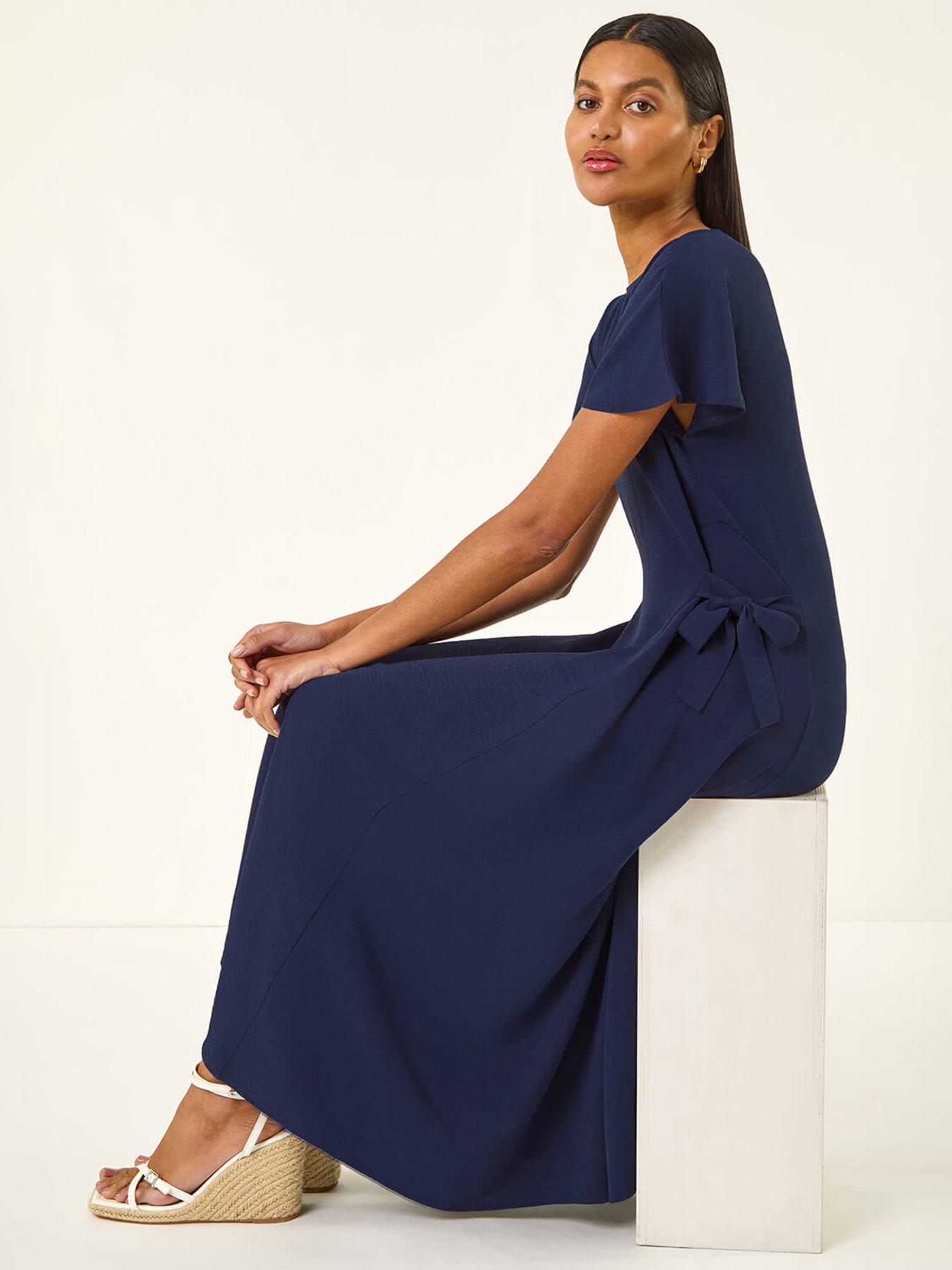 roman-side-tie-detail-midi-dressoutfit