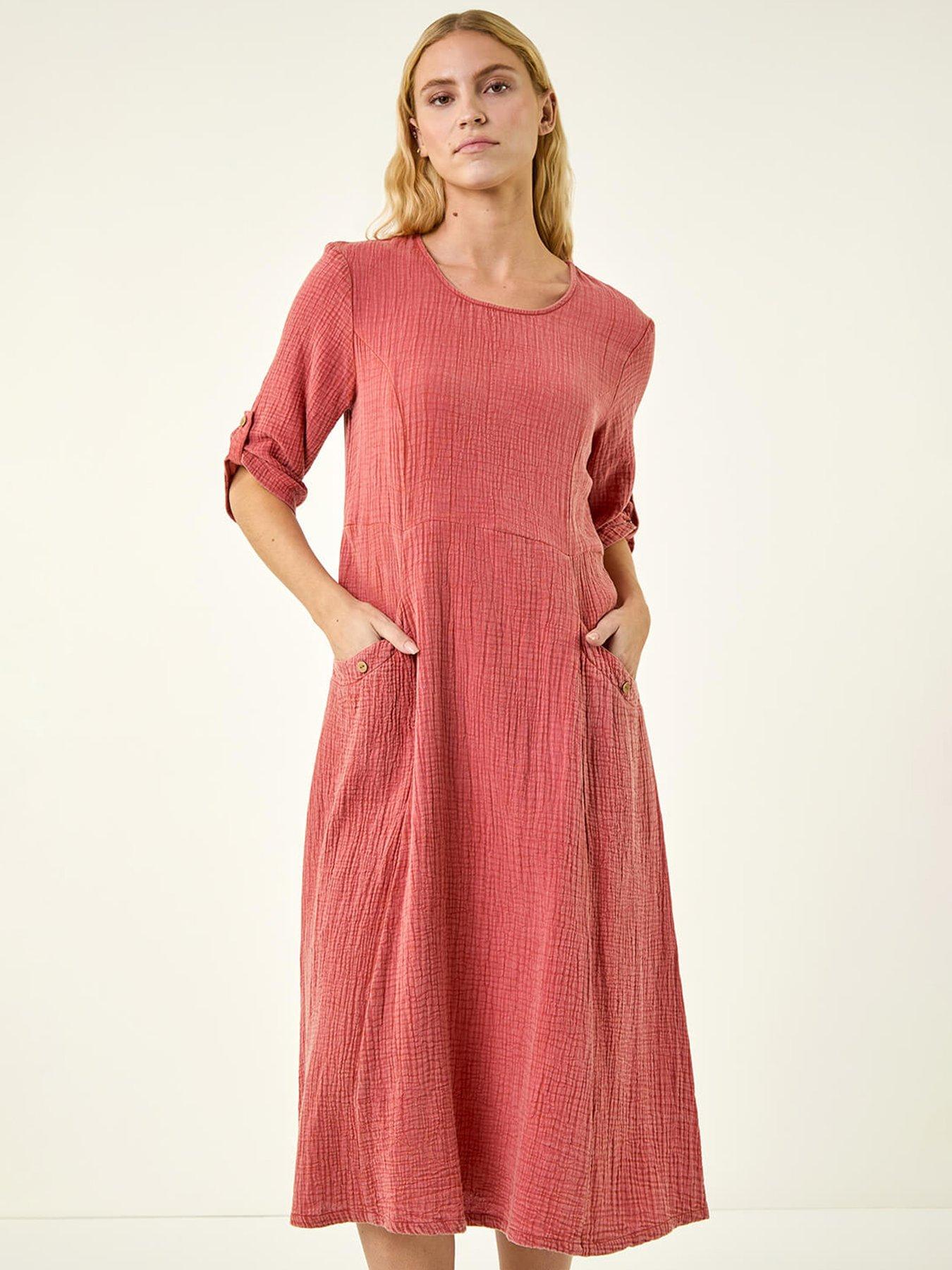 roman-textured-a-line-midi-dressback