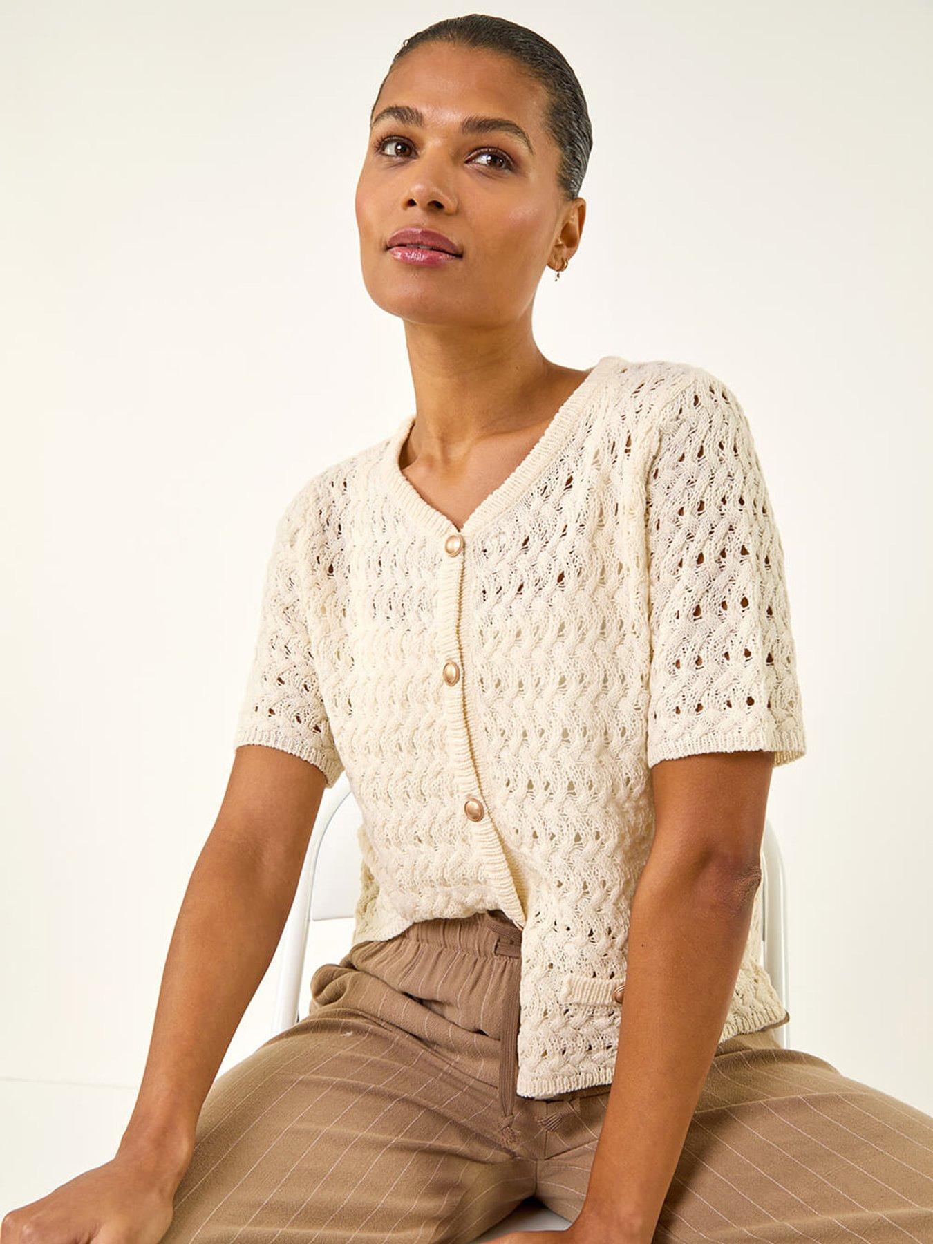 roman-pointelle-v-neck-knit-cardiganoutfit