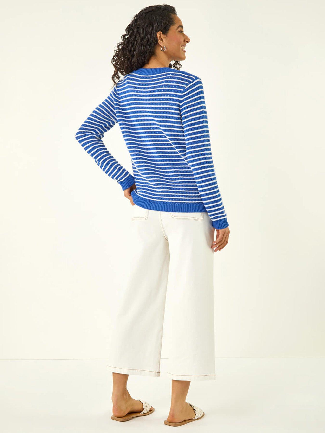 roman-dusk-stripe-button-knit-cardiganstillFront