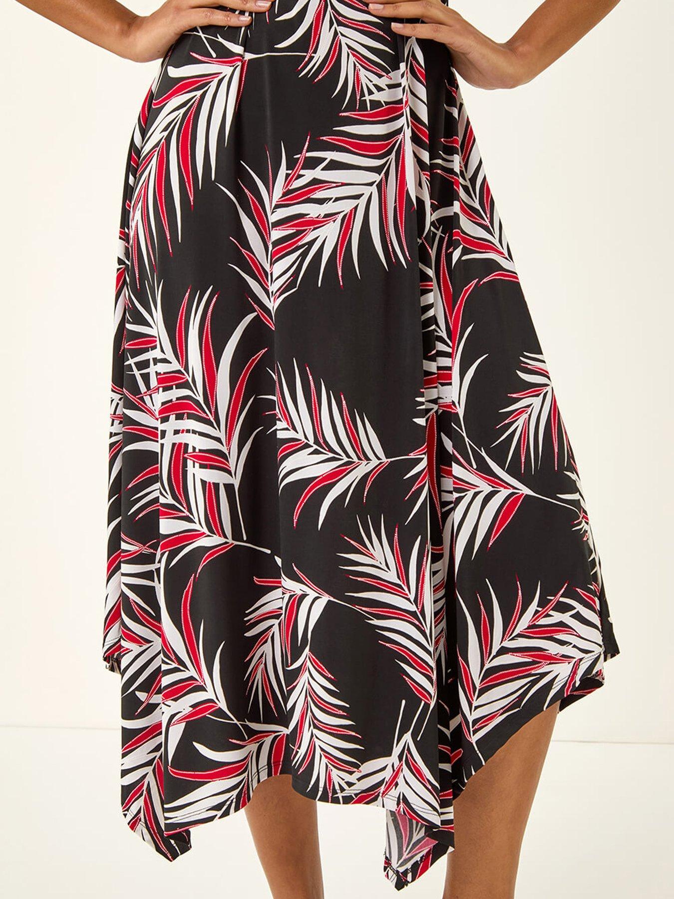 roman-leaf-print-stretch-maxi-dressdetail
