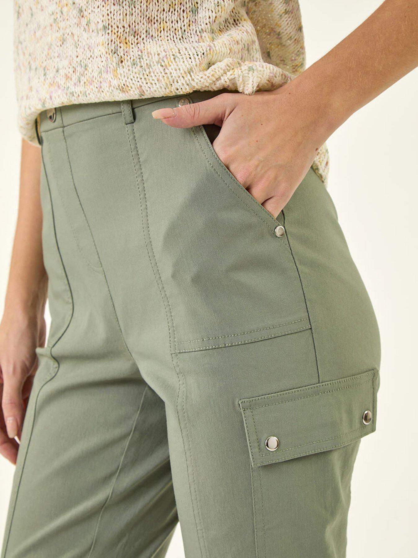 Image 5 of 5 of Roman Cropped Cargo Bengaline Trouser