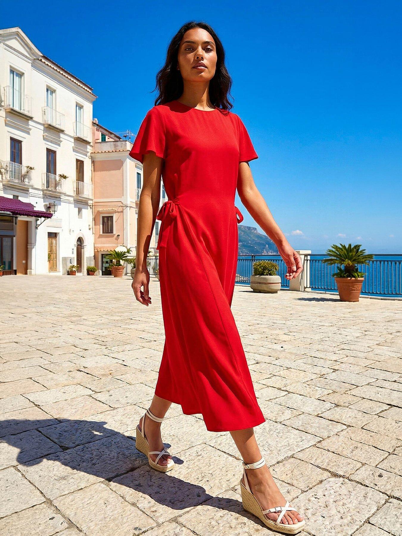 roman-side-tie-detail-midi-dressfront