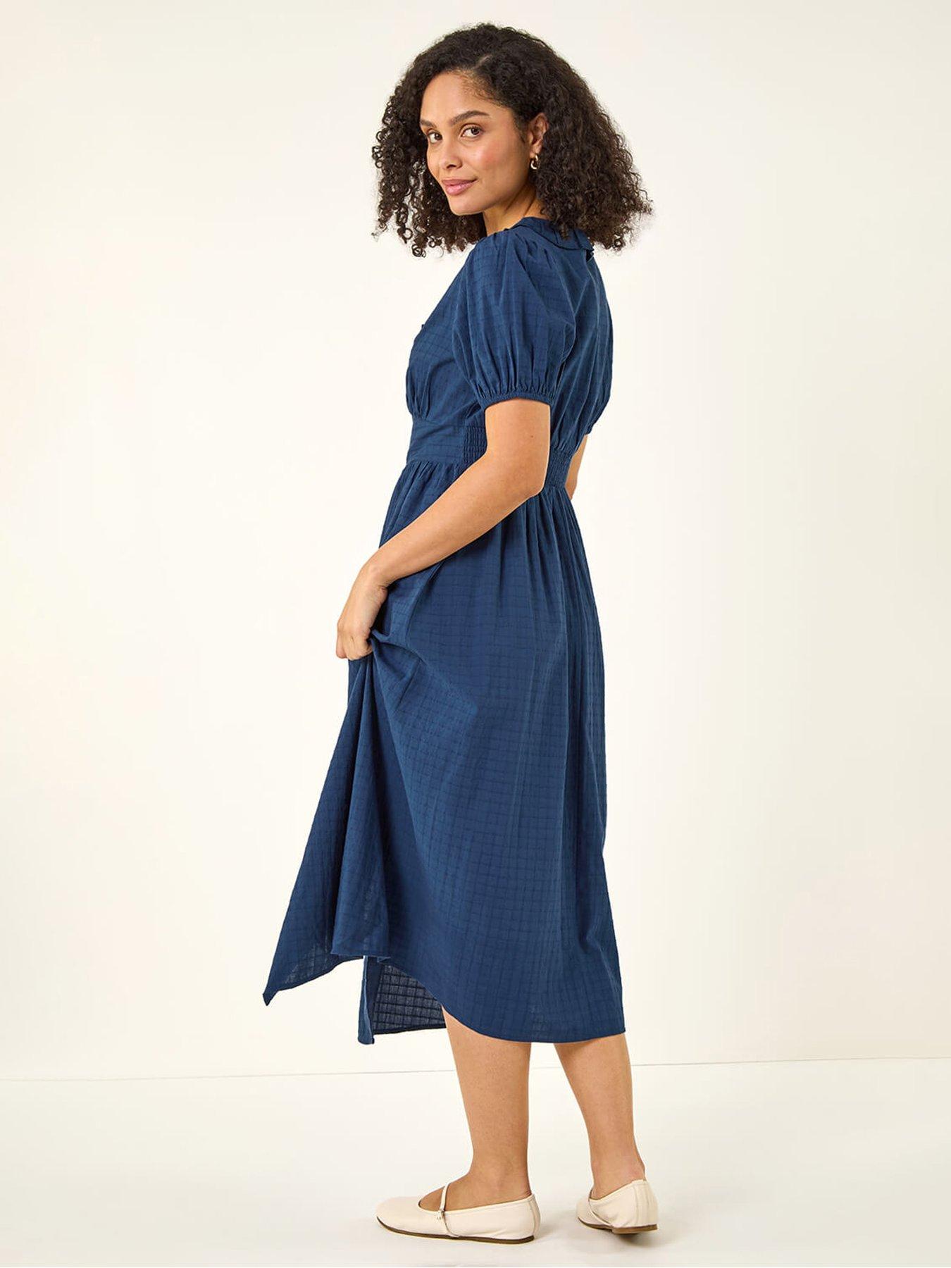 roman-textured-frill-midi-dressstillFront