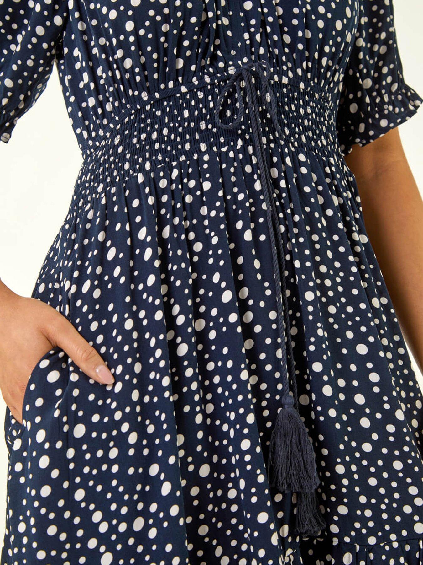 roman-petite-ditsy-spot-frill-dressdetail