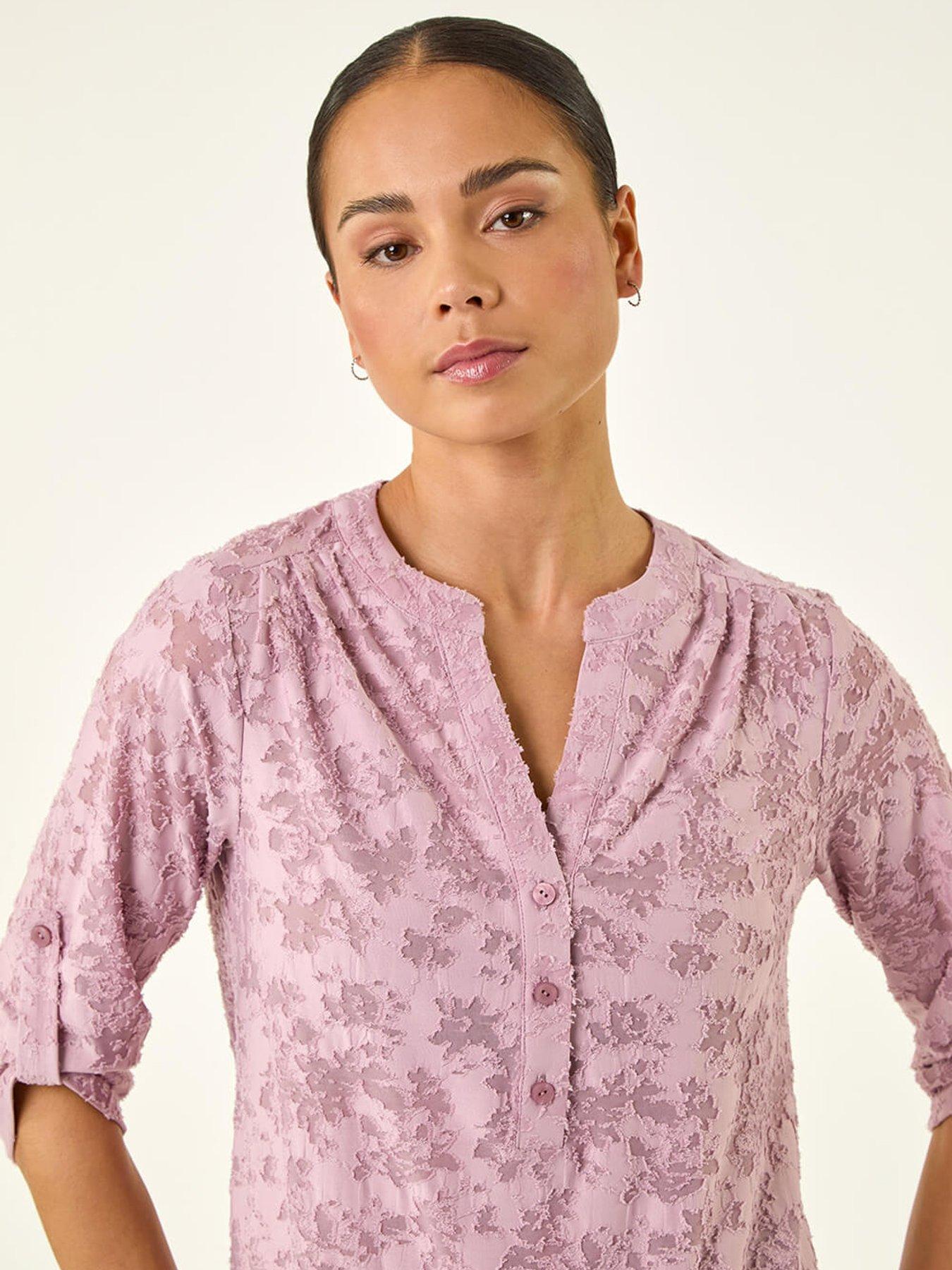 roman-petite-burnout-print-button-shirtoutfit