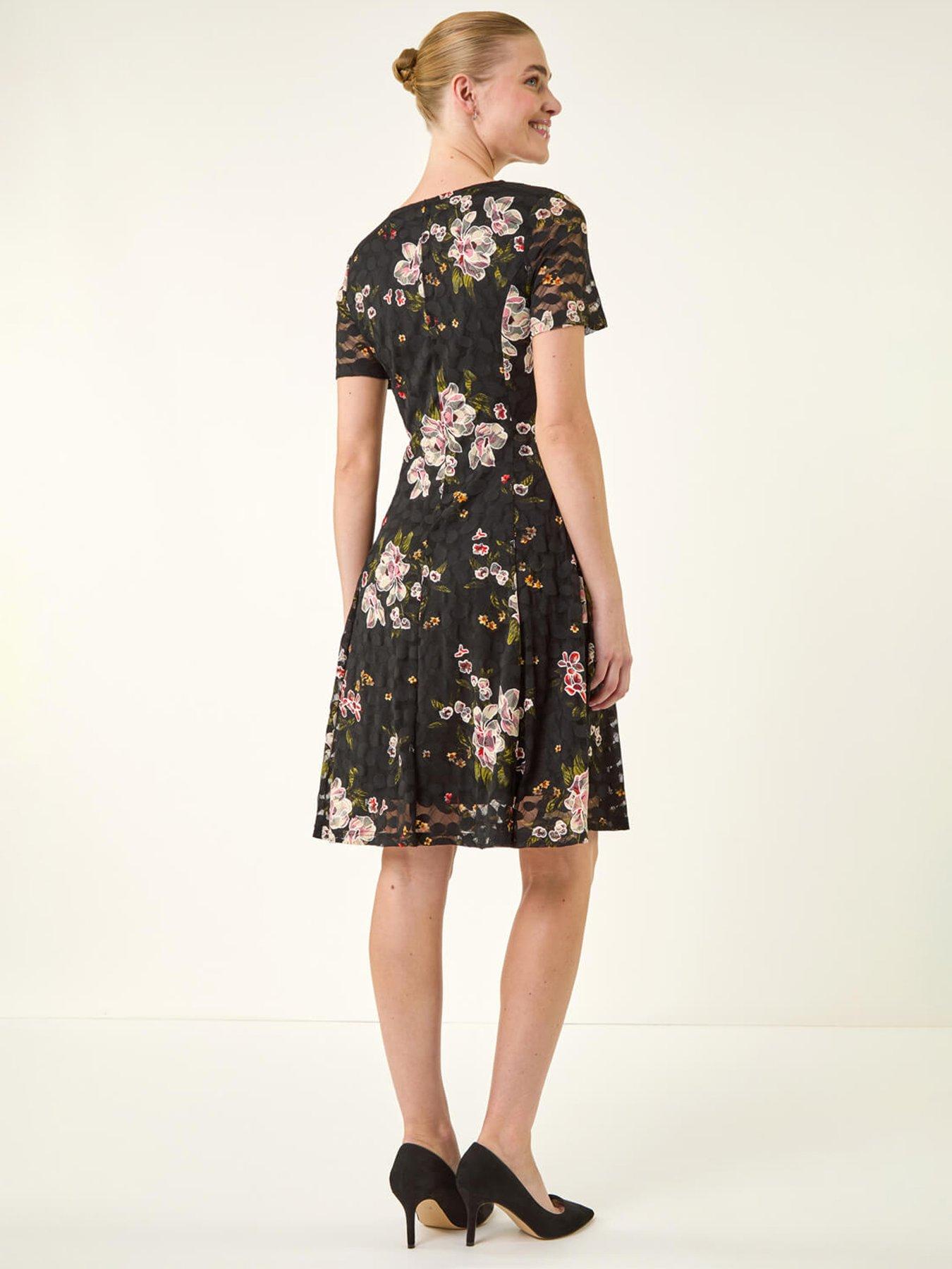 roman-floral-print-lace-stretch-dressstillFront